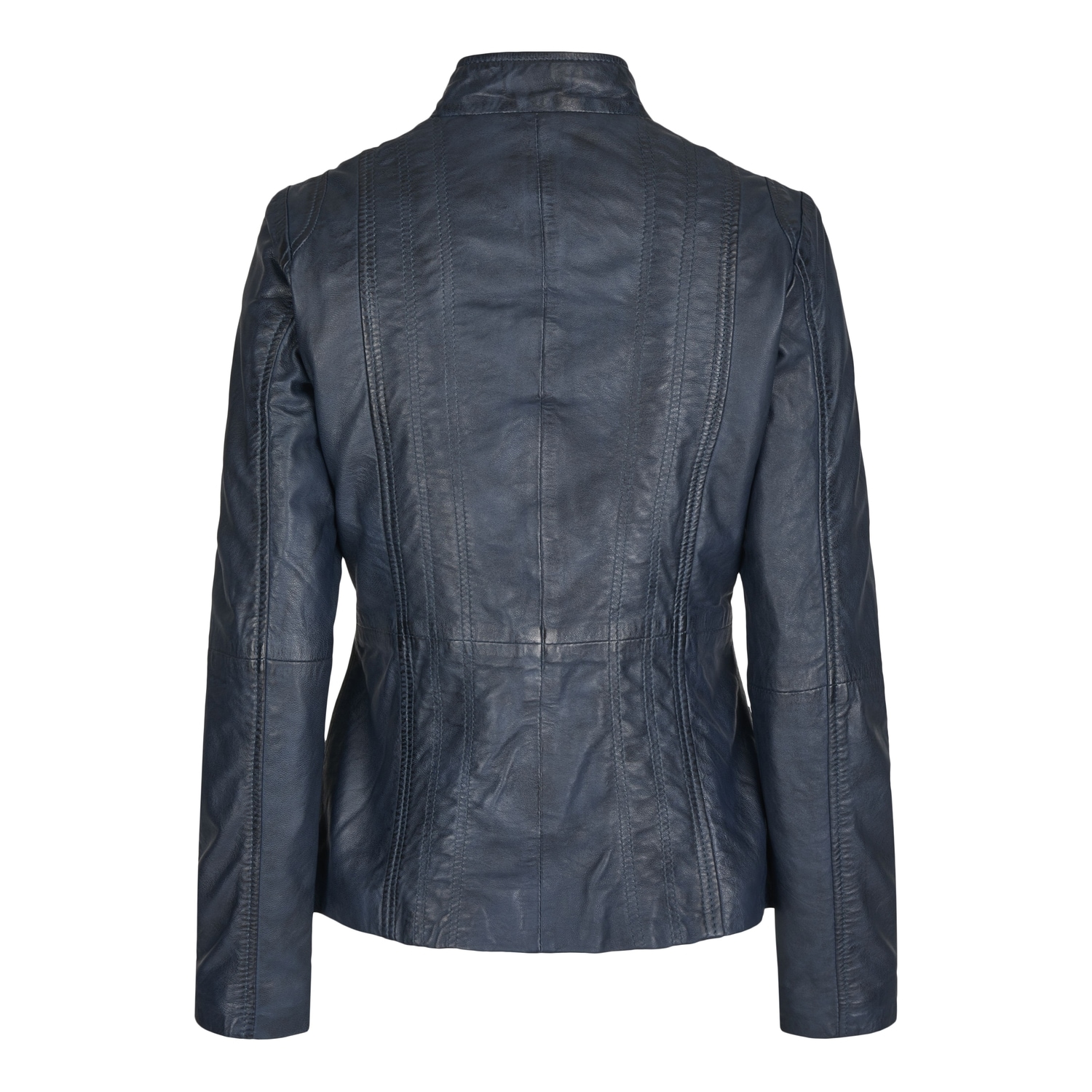 7eleven Lederjacke »SEFEMA« ohne Kapuze mit Taschen