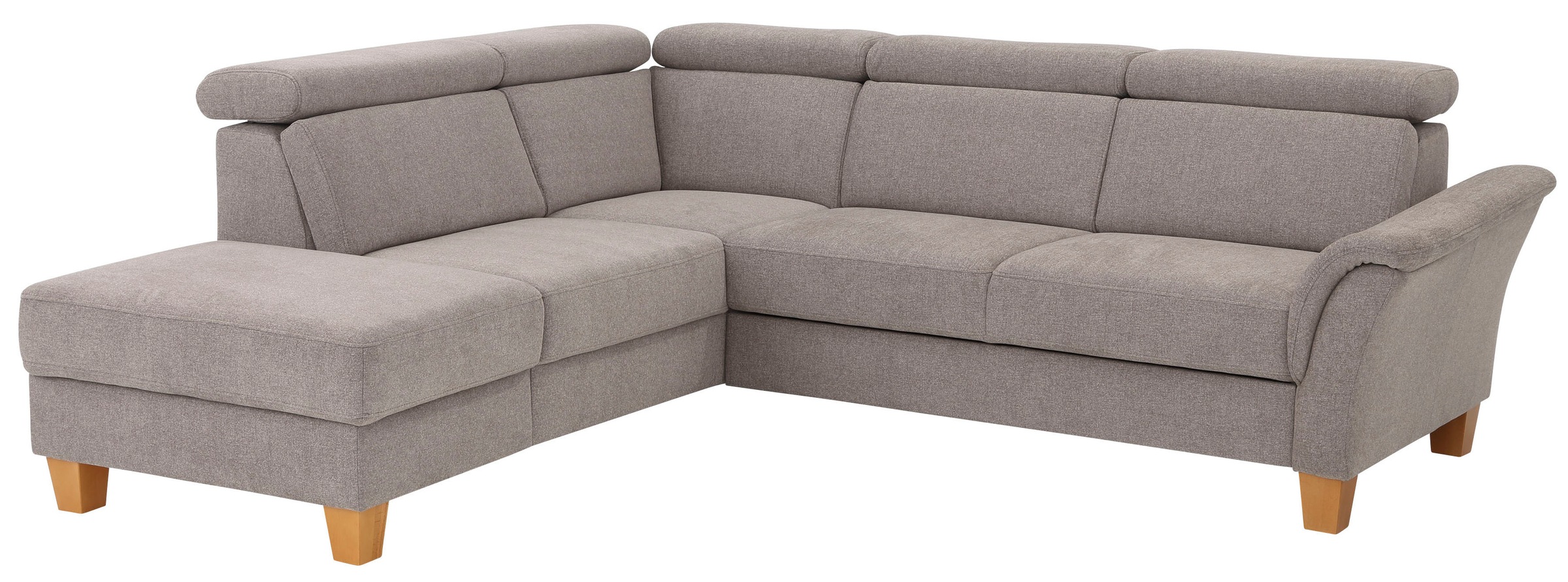 Home affaire Ecksofa »Conville L-Form«, Federkern, wahlweise mit Bettfunktion und Bettkasten bzw. Stauraum