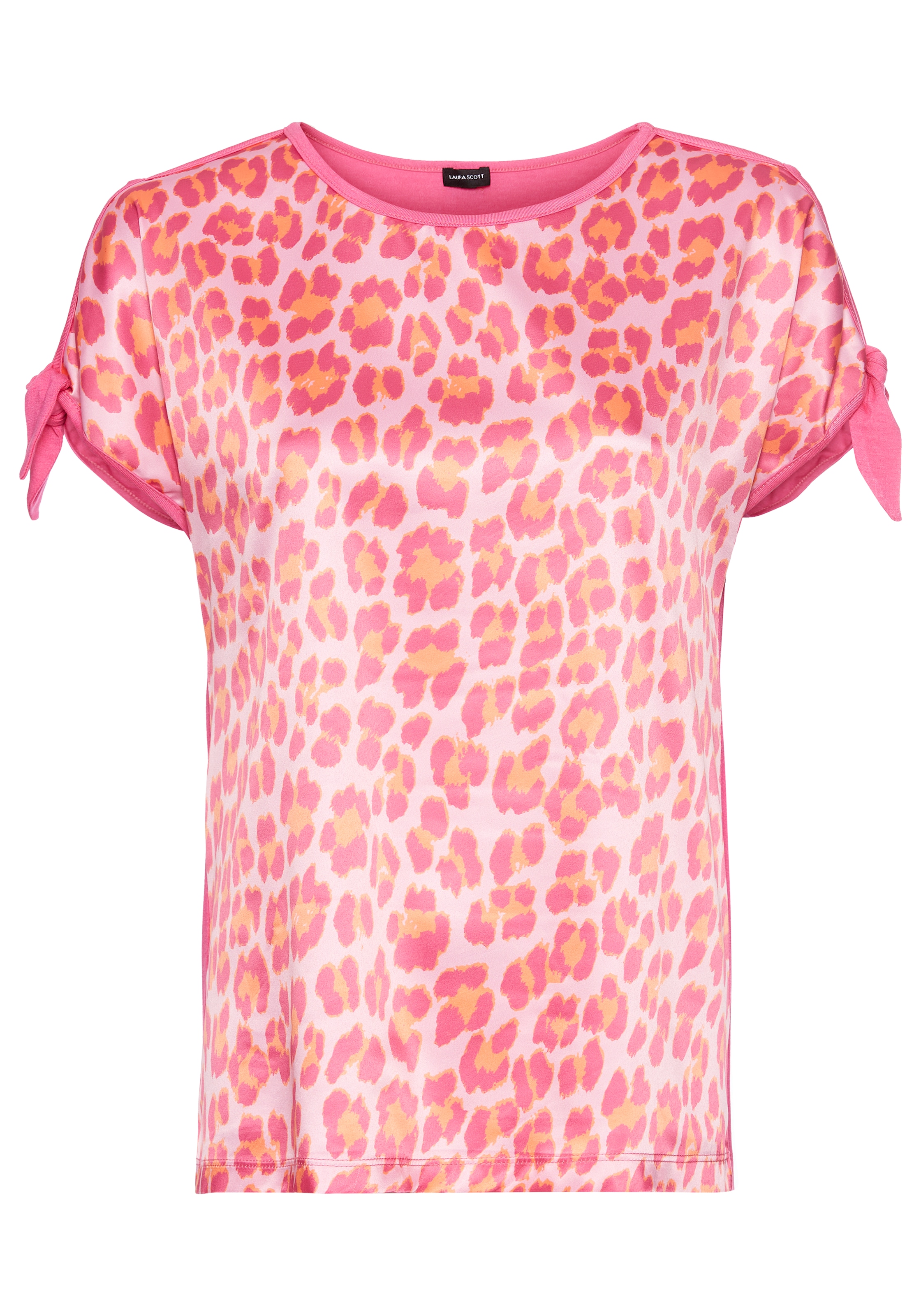 Laura Scott Shirtbluse, mit Leoparden_Druck & Bindeband - NEUE KOLLEKTION