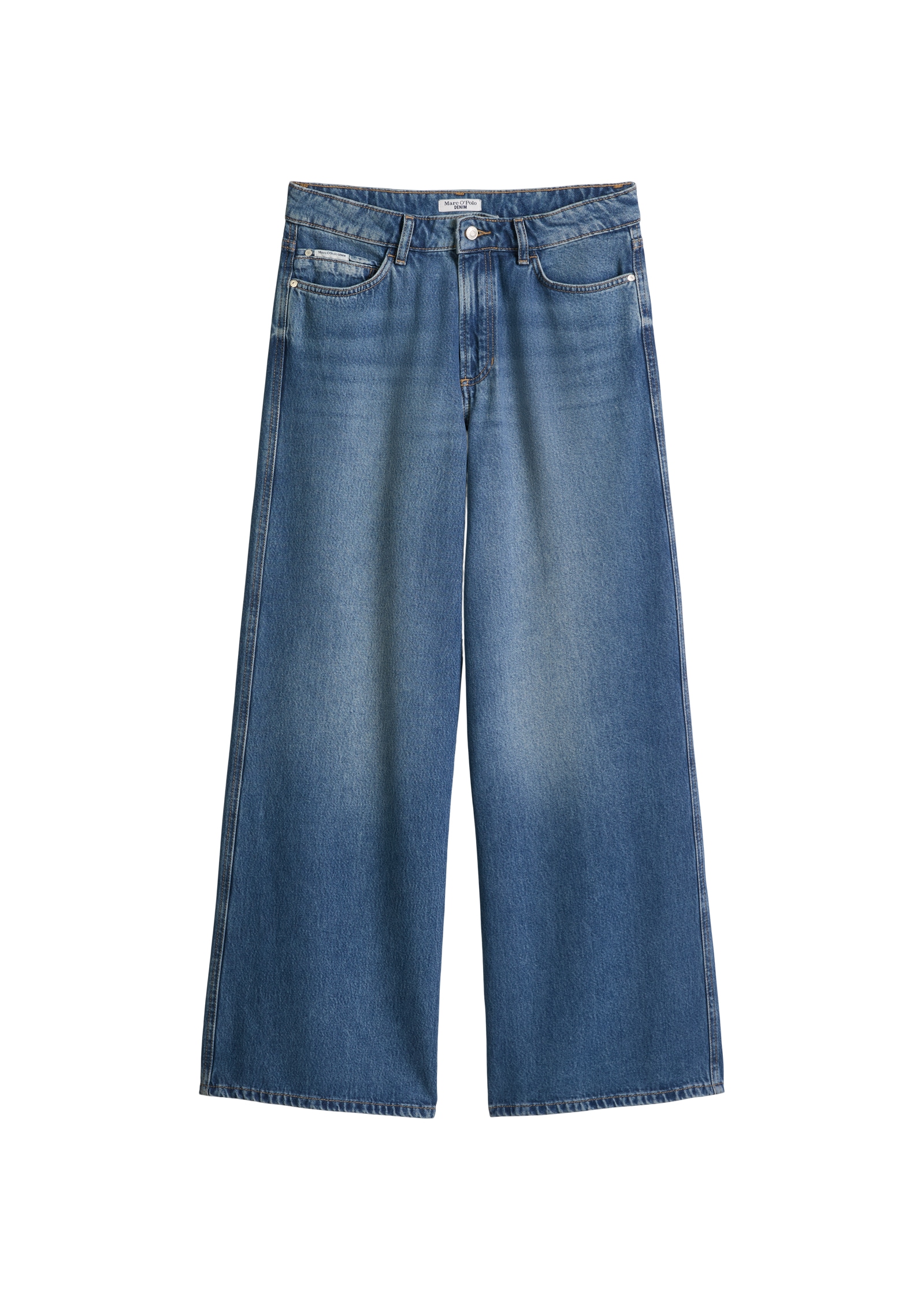 Marc O'Polo DENIM Weite Jeans Model Anjo wide aus fließendem Lyocell-Mix, High Waist