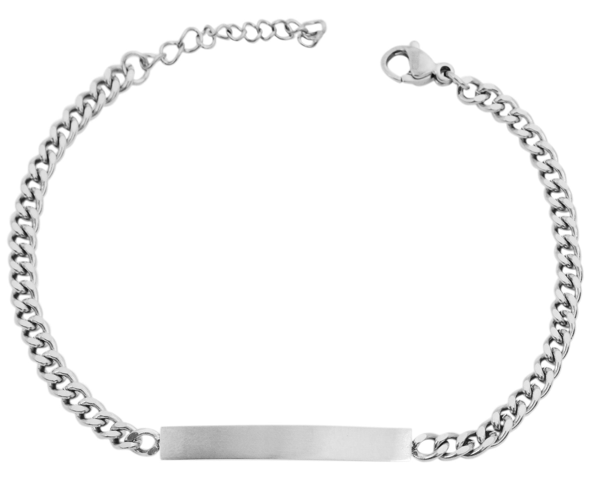 Adelia´s Panzerarmband »Unisex Armband ¿ Panzerarmband aus Edelstahl 21 cm«