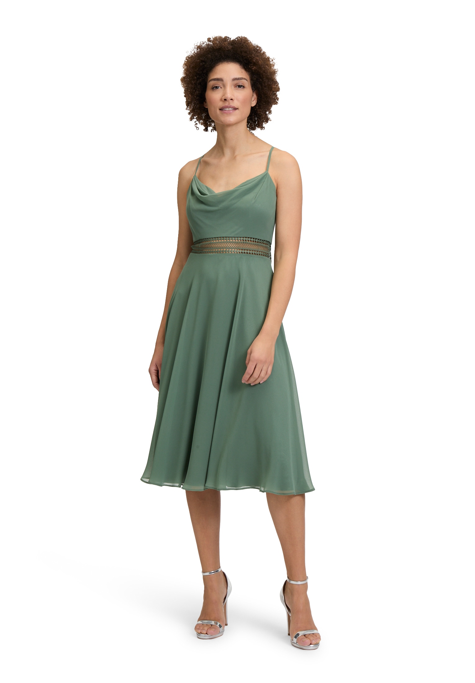 Vera Mont Cocktailkleid »Cocktailkleid mit Wasserfallausschnitt«