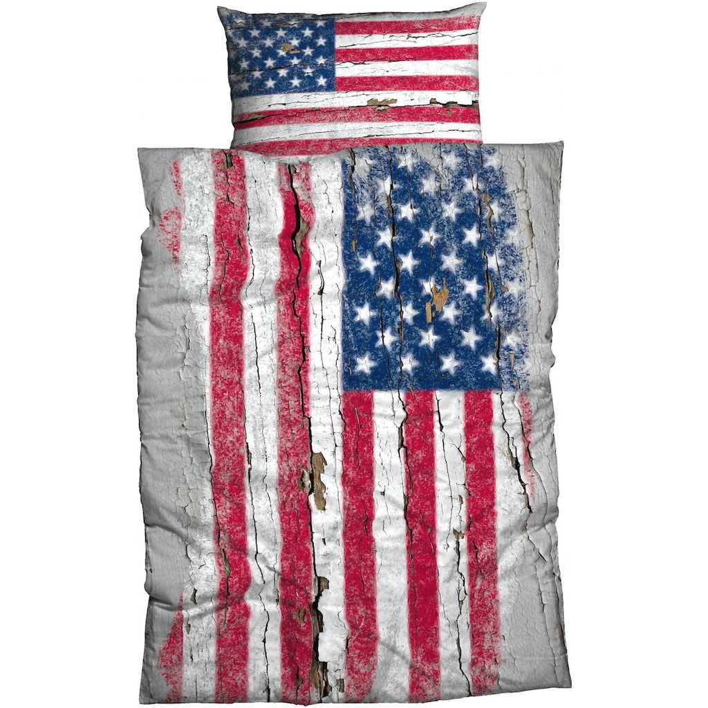 CASATEX Bettwäsche »Stars & Stripes«, (2 tlg.)