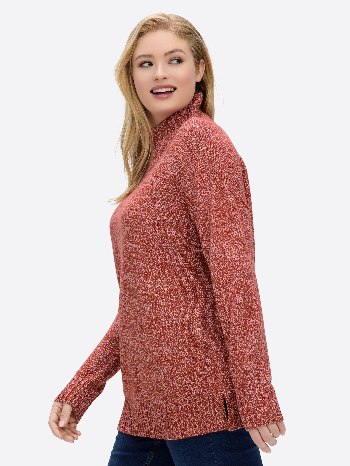 Sheego Stehkragenpullover »Pullover«