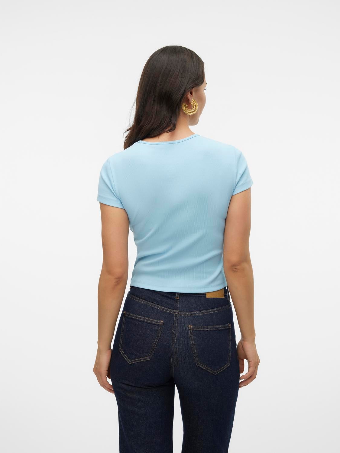 Vero Moda Rundhalsshirt »VMCHLOE SS SHORT TOP JRS NOOS«
