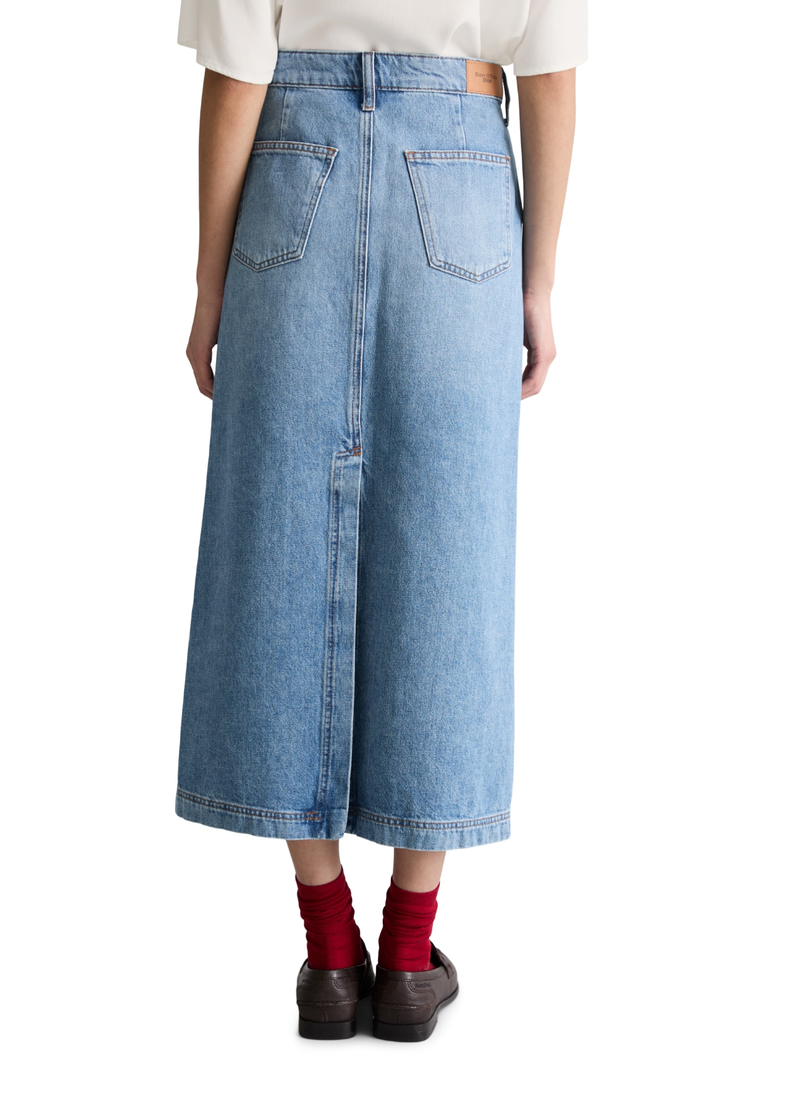 Marc O'Polo DENIM Jeansrock regular fit mit Ananasblattfasern