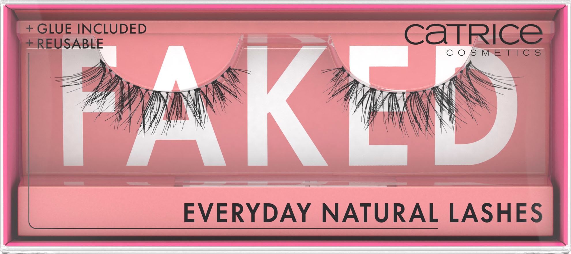 Bandwimpern »Faked False Lashes Set 01«, (Set, 3 tlg.)