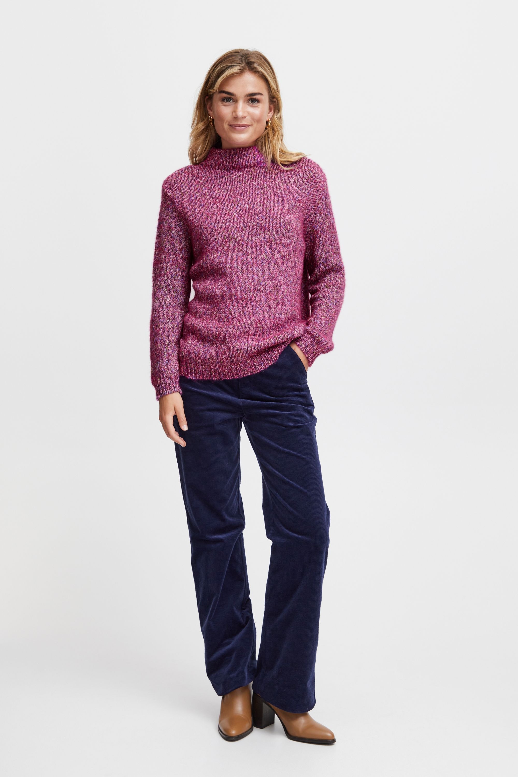 fransa Strickfleece-Pullover »Strickpullover FRSpotta«
