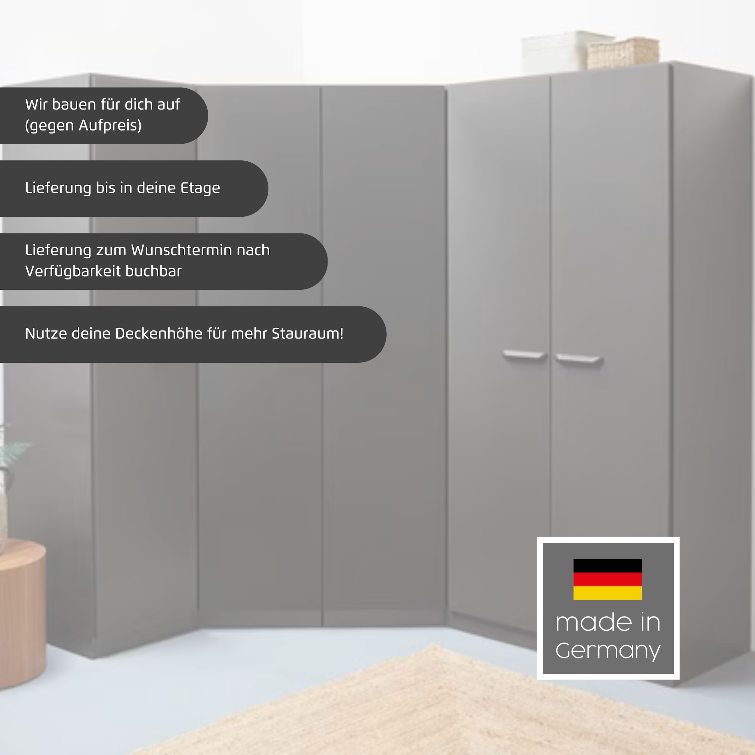 INOSIGN BY RAUCH Schrank-Set »Kleiderschrank Schrank Garderobe Wäscheschrank VANDOR«, 5-türig mit viel Stauraum, Schränke einzeln stellbar MADE IN GERMANY