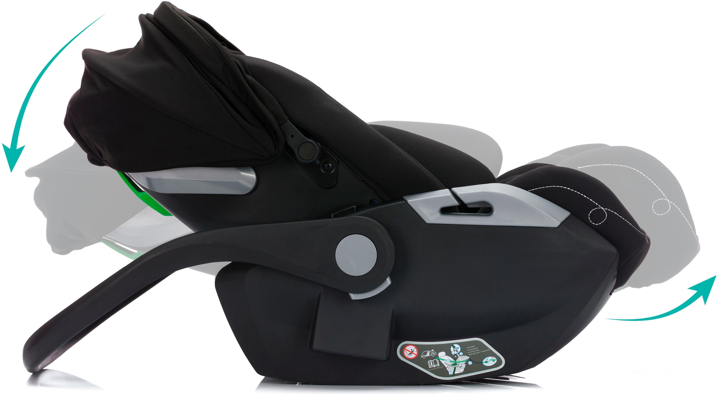 Fillikid Autokindersitz »NOA, inkl. Basisstation« Gr. 0, 360 °