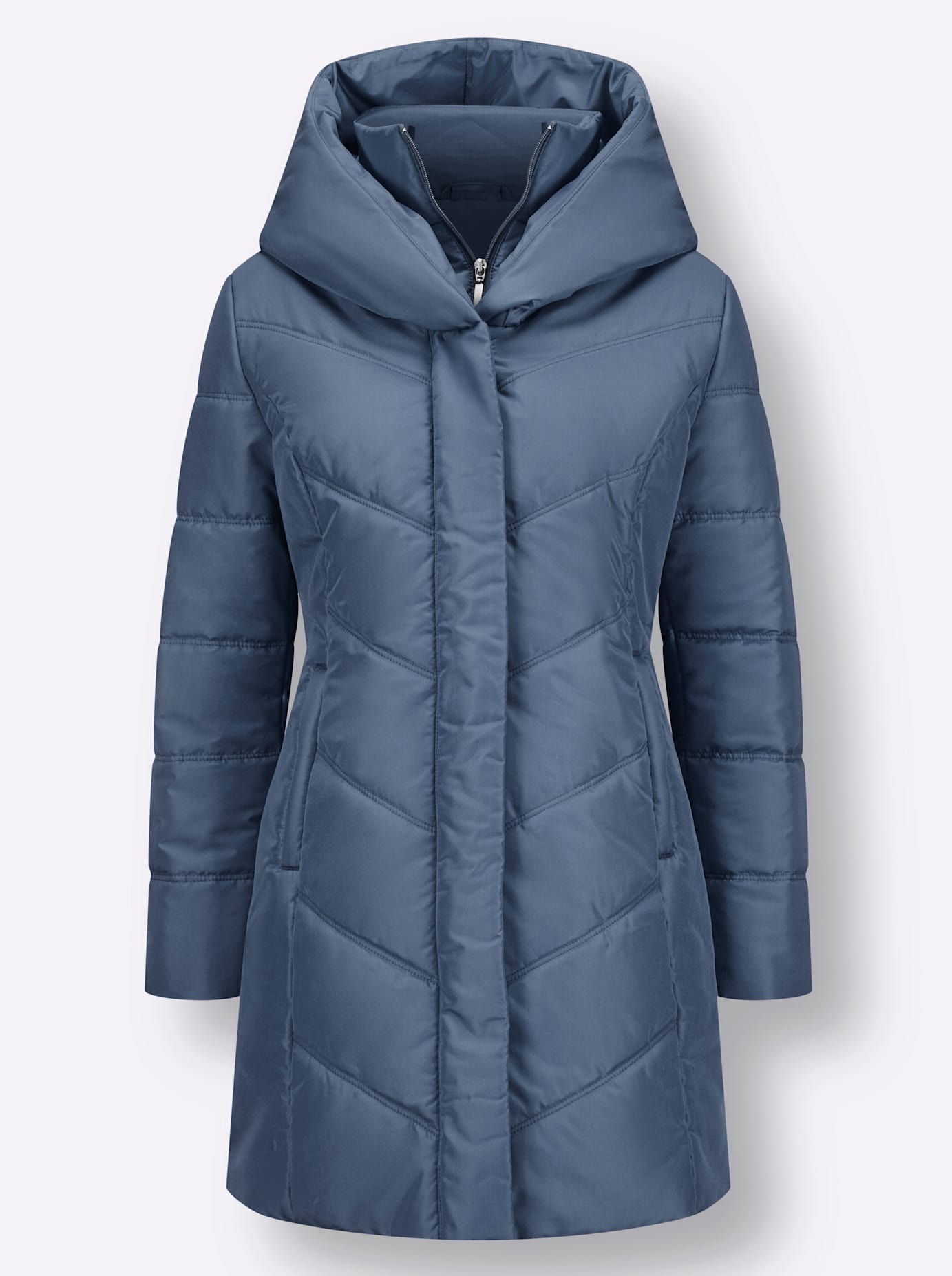 Classic Basics Langjacke, mit Kapuze