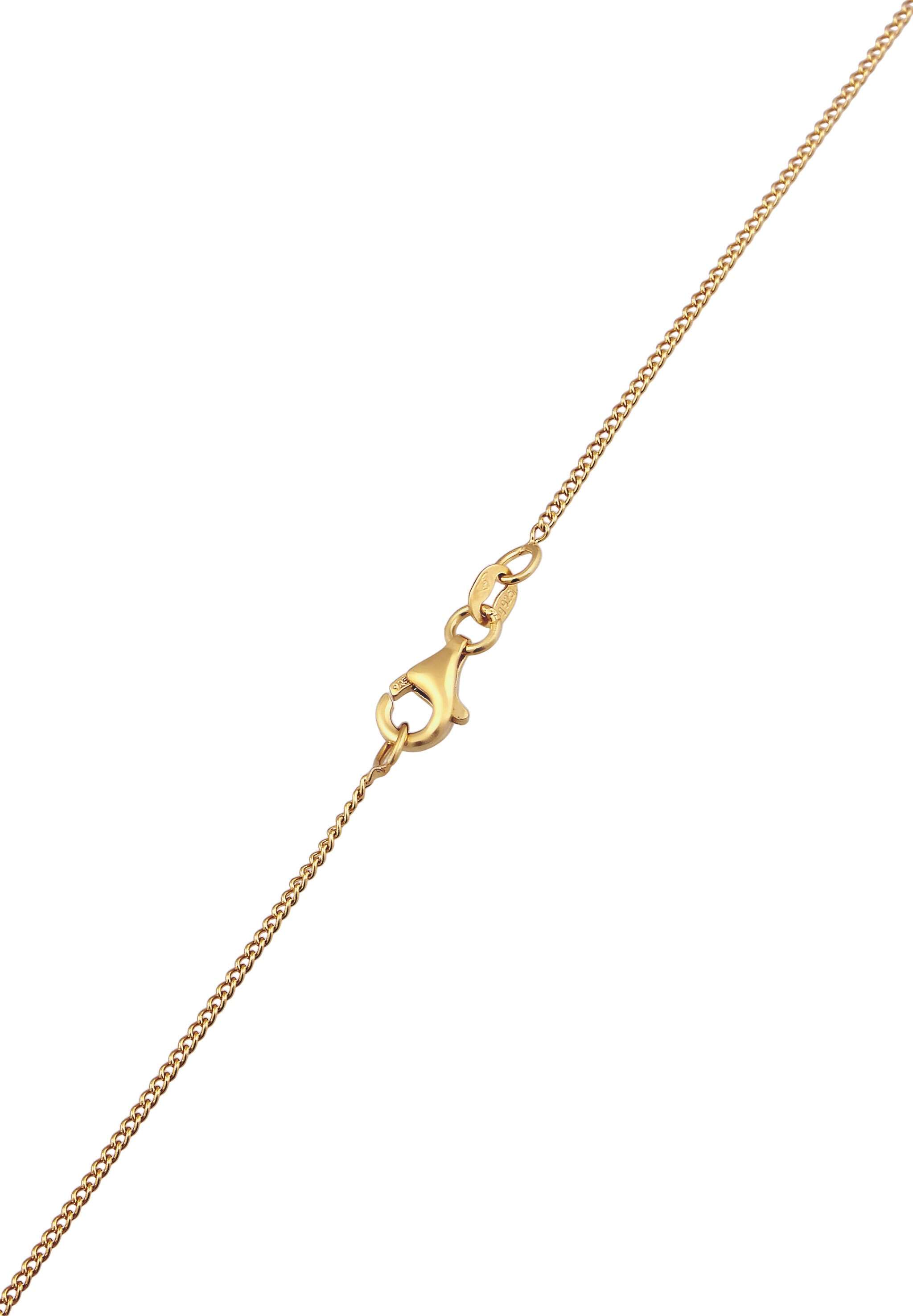 Elli Silberkette »Halskette Pastell Glas Kristalle 925 Sterling Silber«