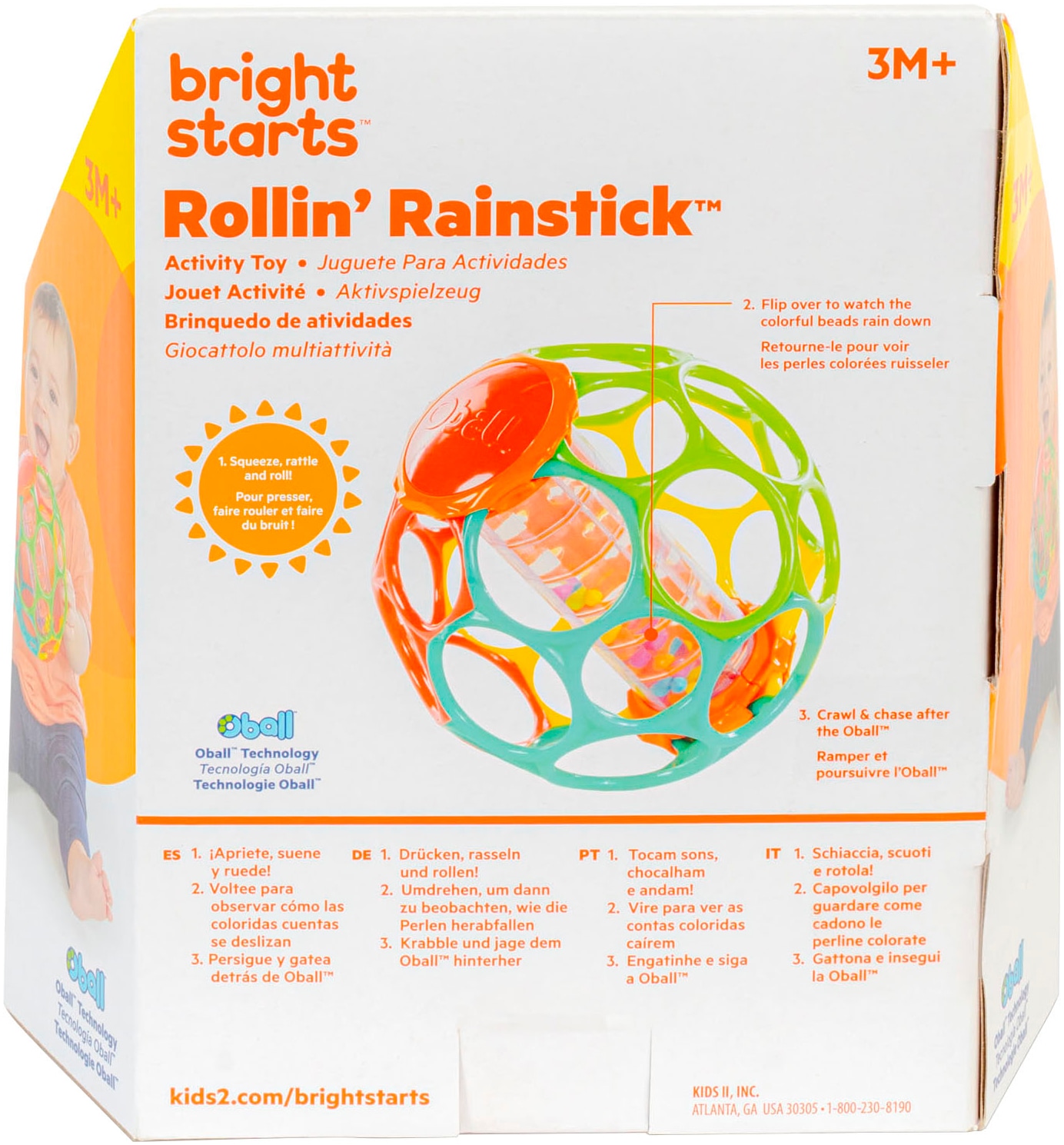 Bright Starts Greifspielzeug »Rollin' Rainstick Rattle«