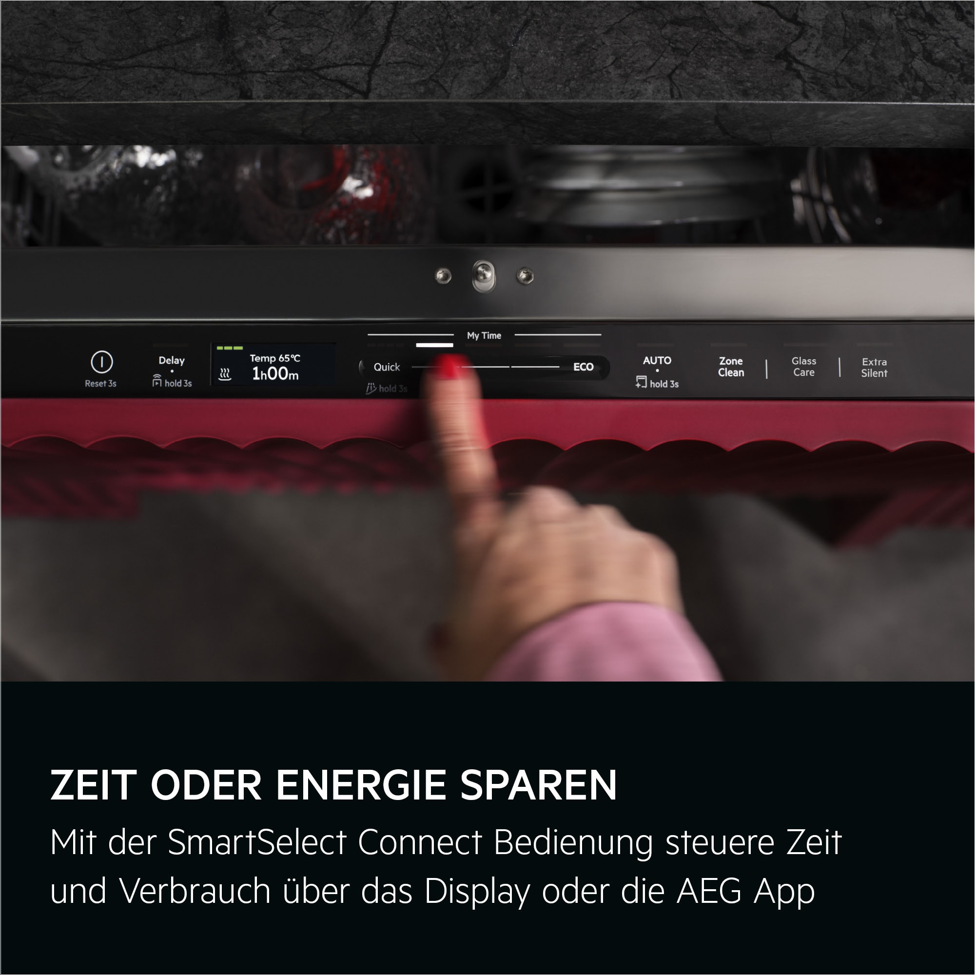 AEG vollintegrierbarer Geschirrspüler »GI9200X2TC« 8,4 l 14 tlg. Maßgedecke Smarte Spülmaschine, kraftvoll gegen Eingebranntes, leise nur 38 dB