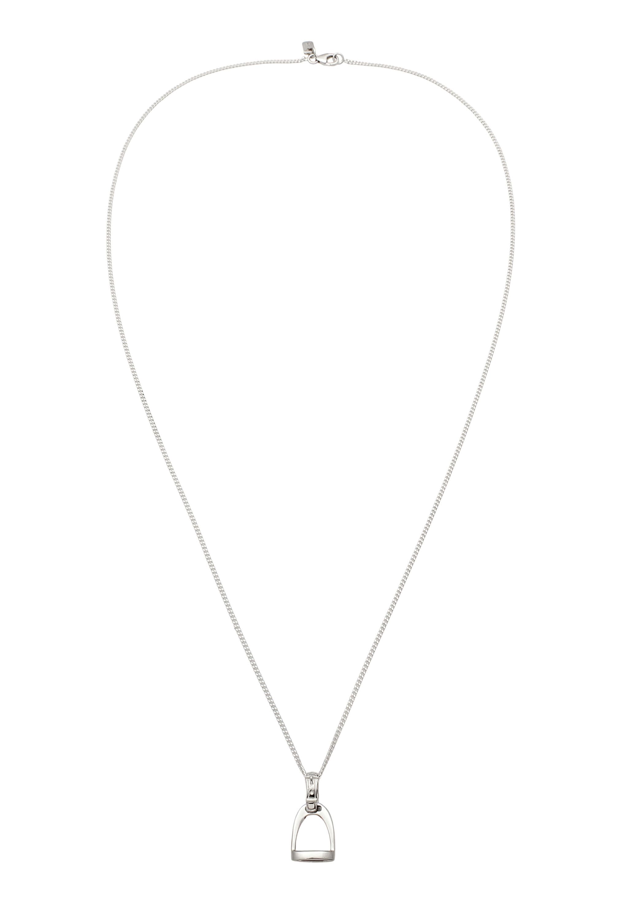 Kuzzoi Lange Kette »Halskette Steigbügel 925 Sterling Silber«