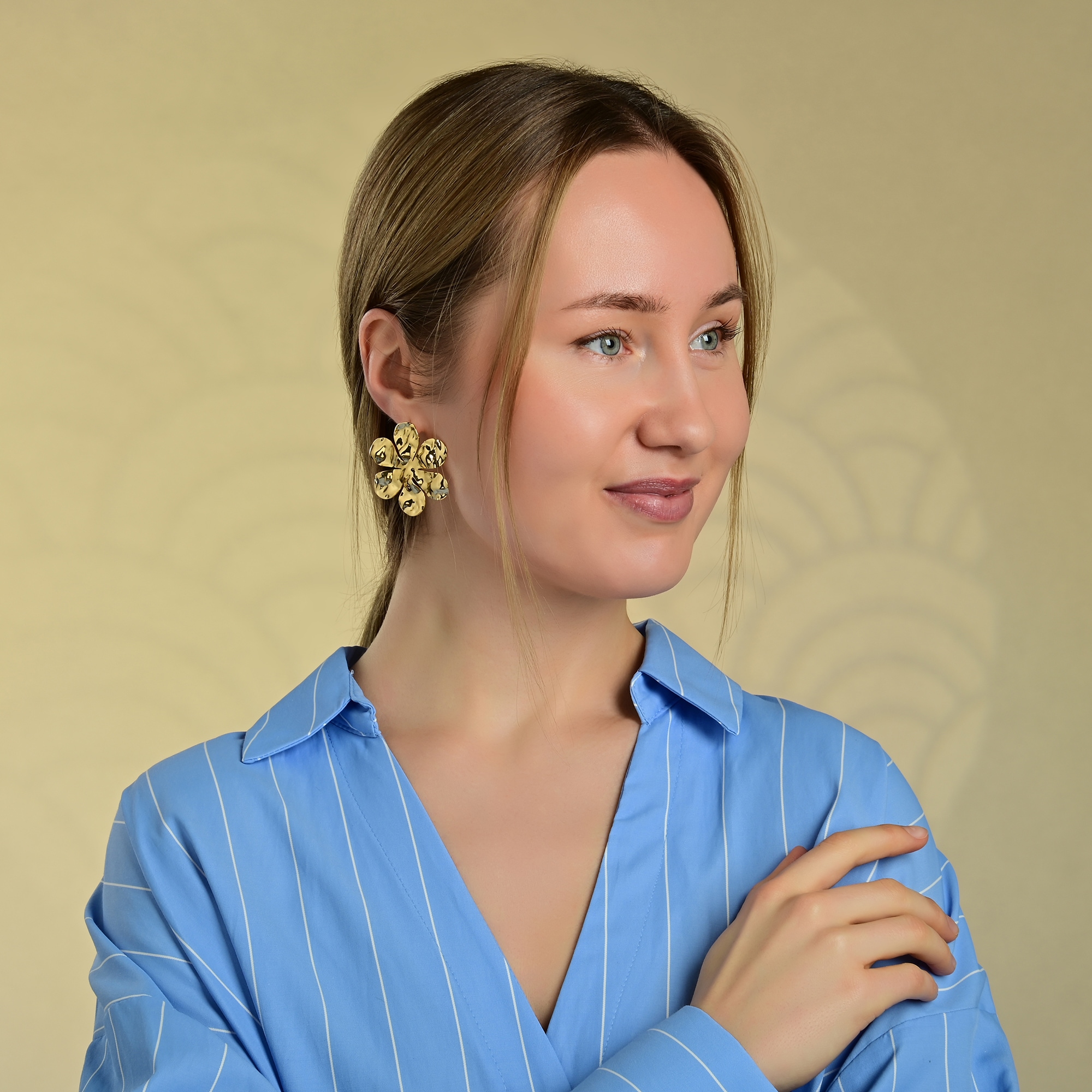 Adelia´s Paar Ohrstecker »Damen Ohrringe ¿ Ohrstecker Blume aus Edelstahl«