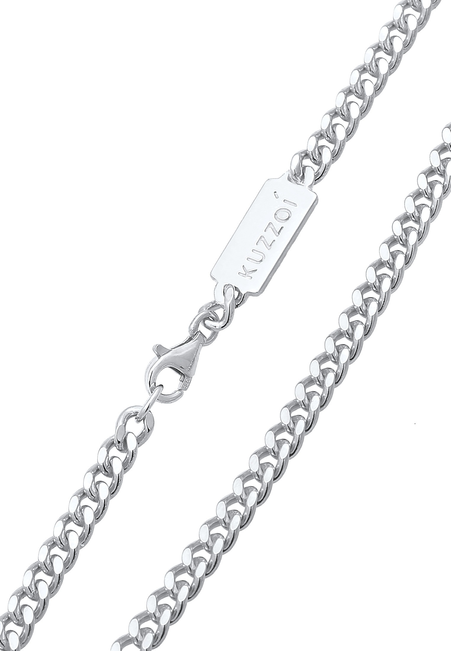Kuzzoi Armkette »Armband Herren Panzer Massiv 925 Silber«