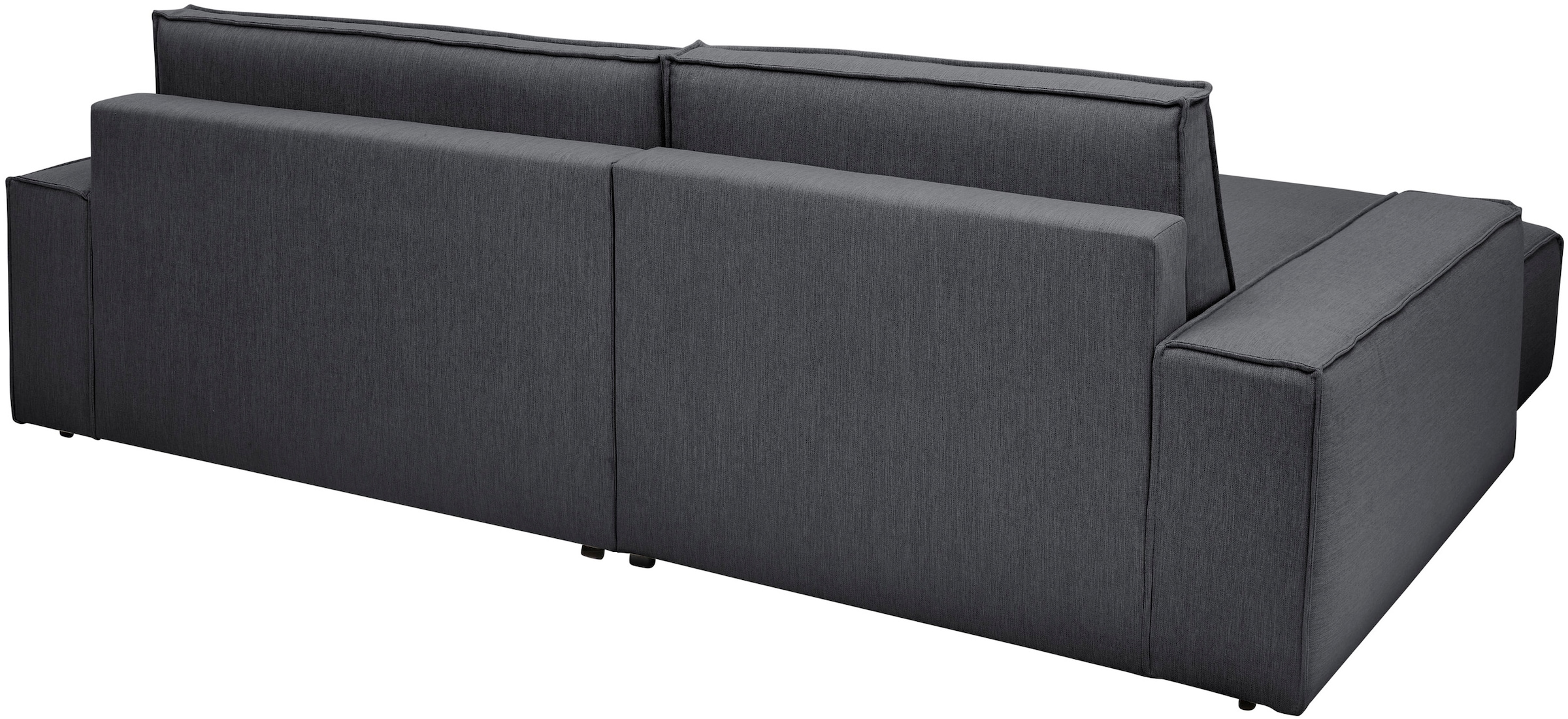 Home affaire Ecksofa »NEU: SHERWOODL XXL 284, Big-Sofa L-Form, tiefe Sitzfläche 95 cm, Cord,«, Leinenoptik, Recamiere rechts/links, auch als Schlafsofa stellbar