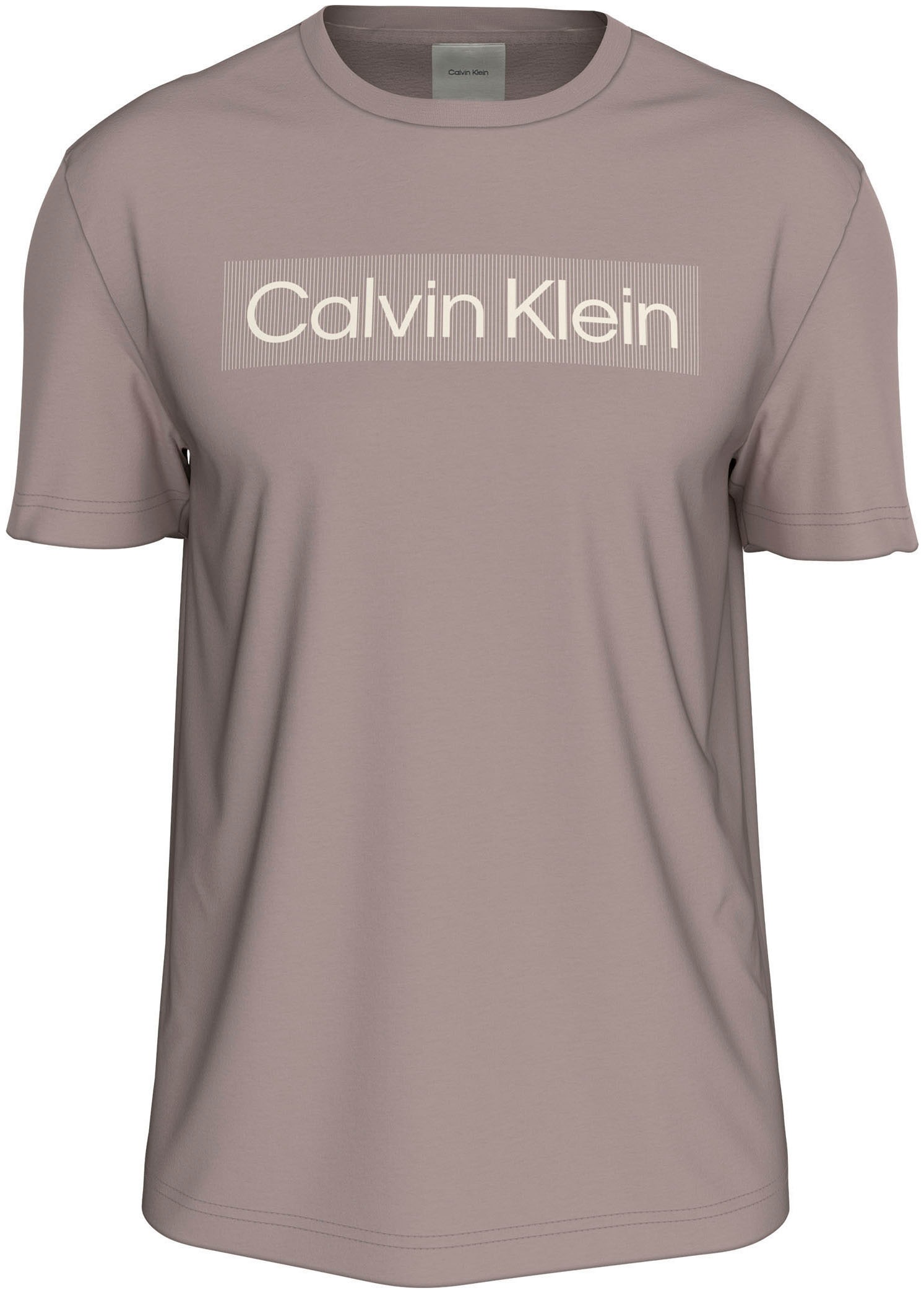 Calvin Klein Big&Tall T-Shirt »BT_BOX STRIPED LOGO T-SHIRT«, in Großen Größen mit Logoschriftzug