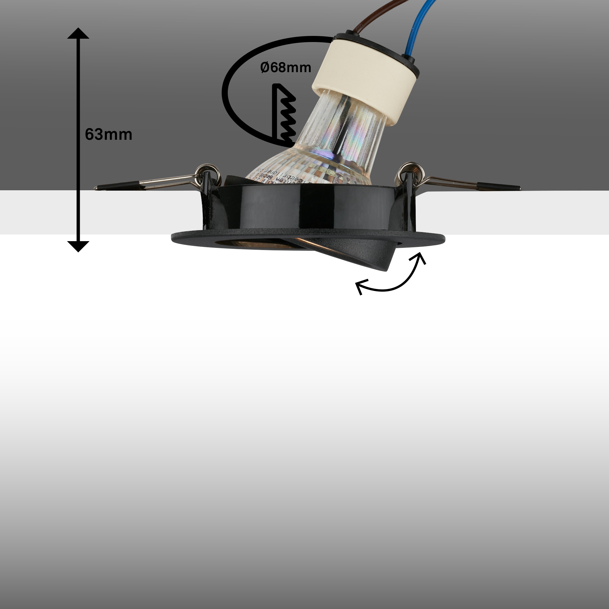 Briloner Leuchten LED Einbauleuchte »PIWO 7686065«
