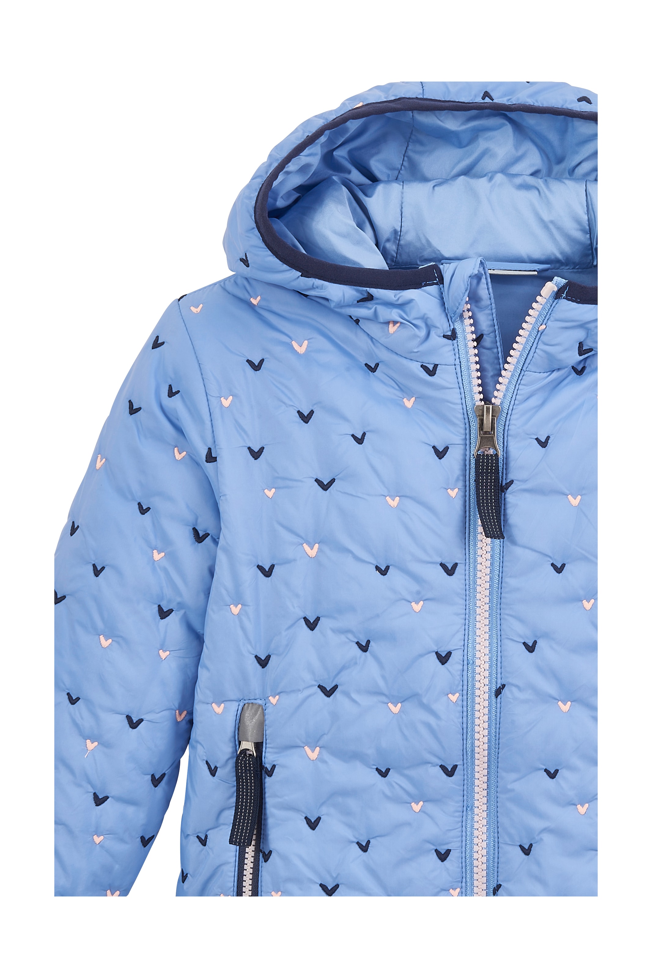 first instinct by killtec Outdoorjacke »FIOS 67 MNS JCKT« Leicht wattierte Jacke mit Stickherzen, reflektierend, PFAS-frei