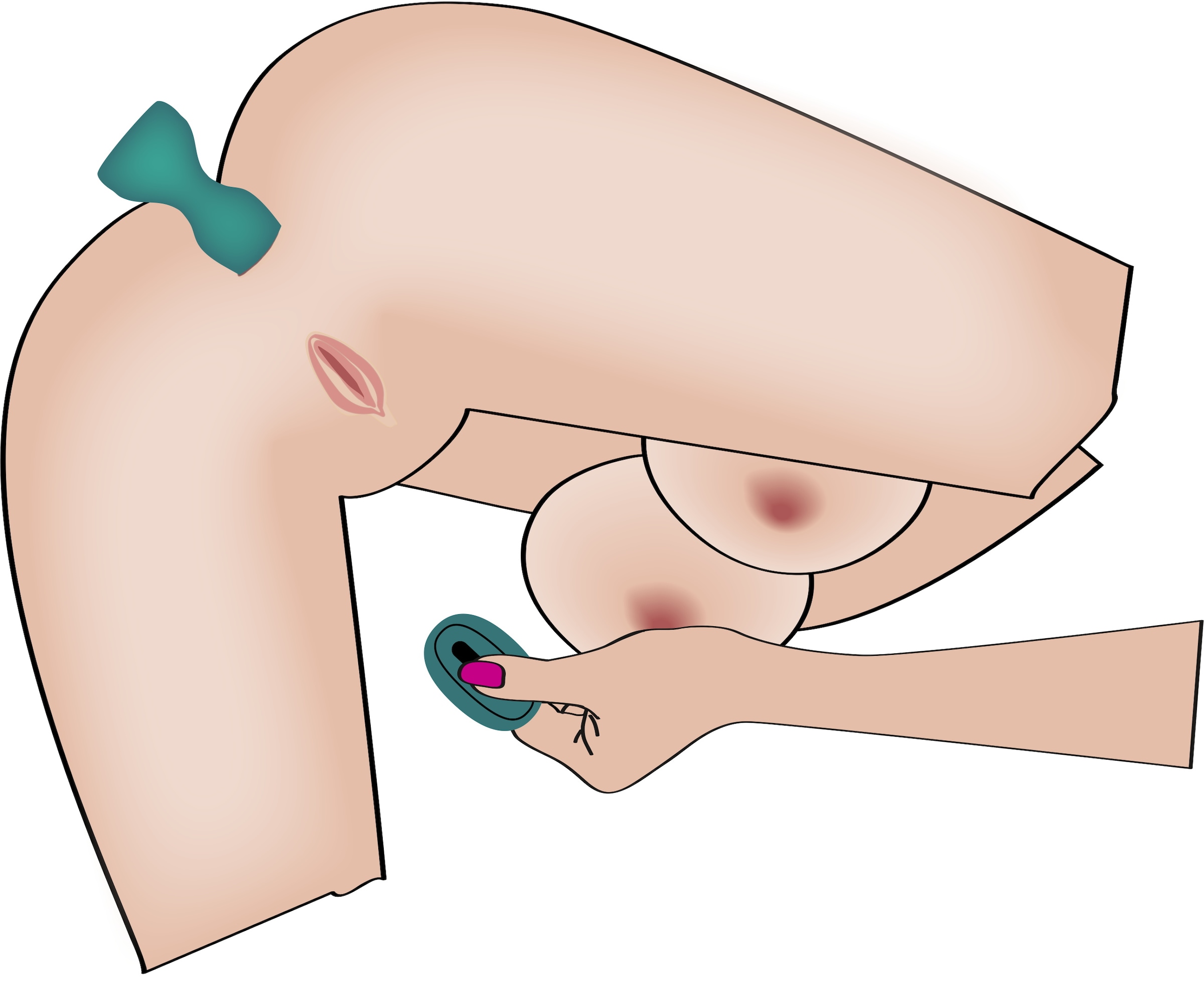 coup!es choice Vibrator »Paartoy-Set RC Mini Vibrator with 4 Attachments«