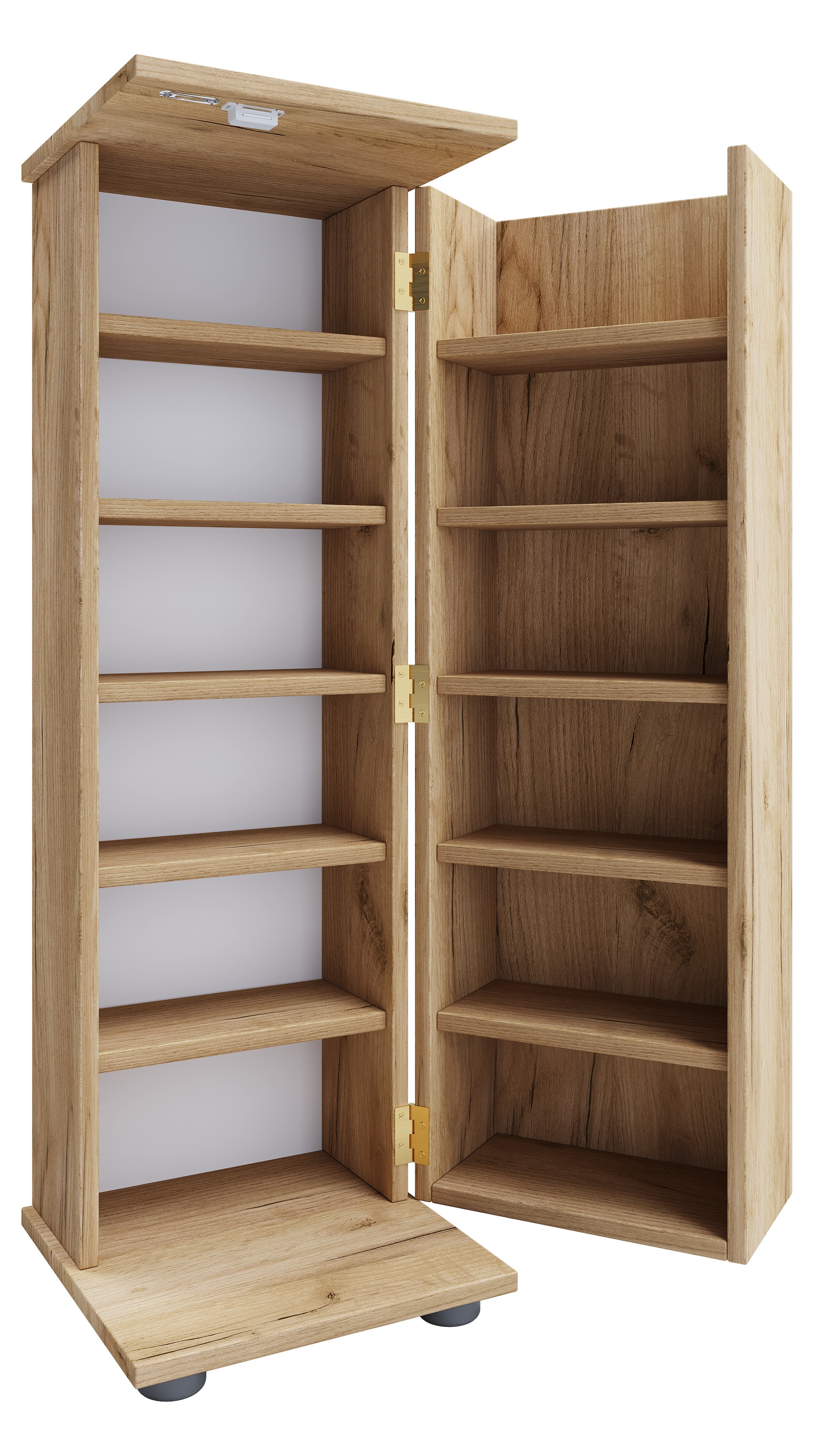 VCM Media-Regal »Holz Schrank CD DVD Regal abschließbar Engalo L«
