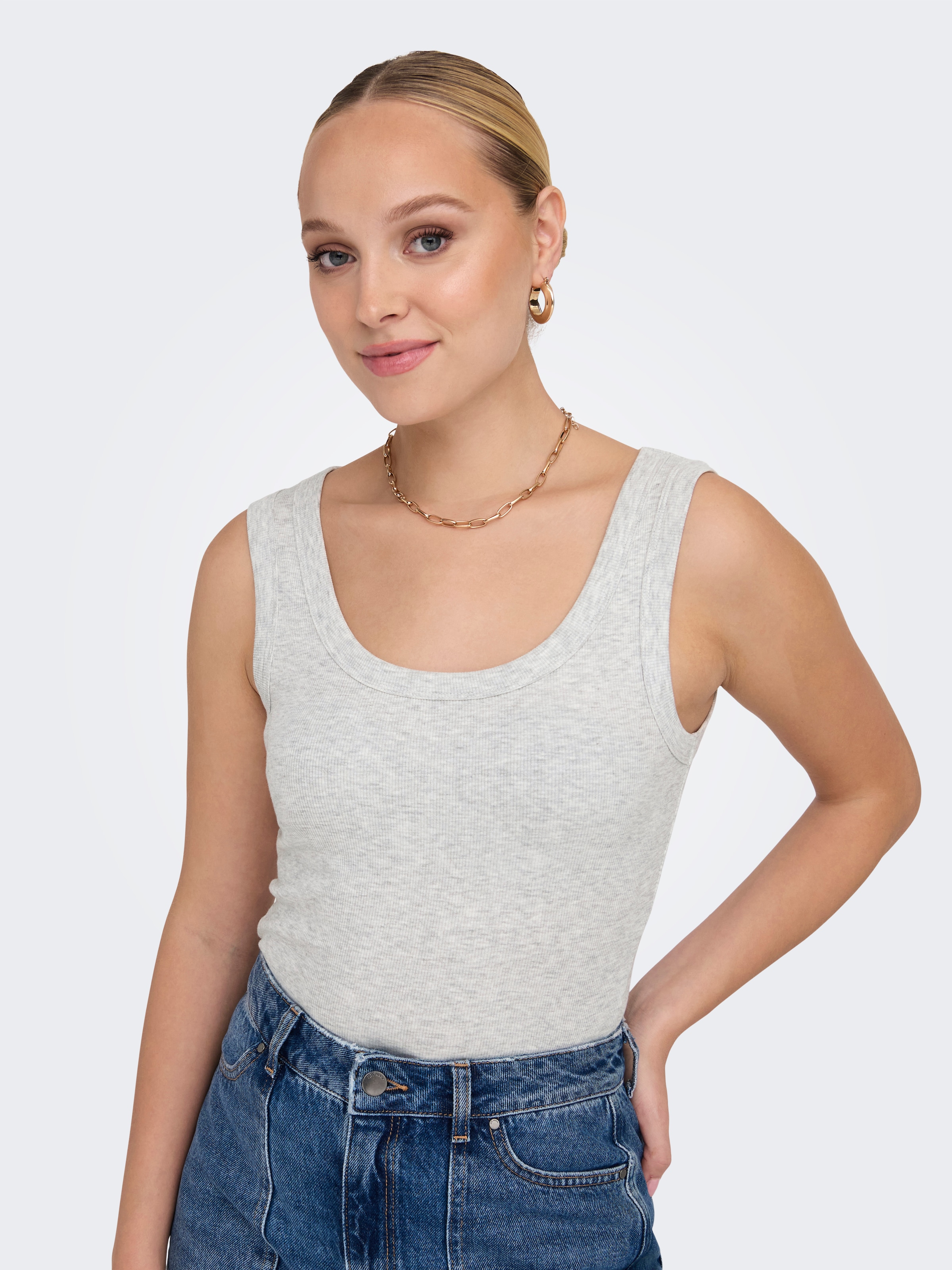 ONLY Tanktop »ONLEASY S/L TANK TOP JRS« Baumwollmischung