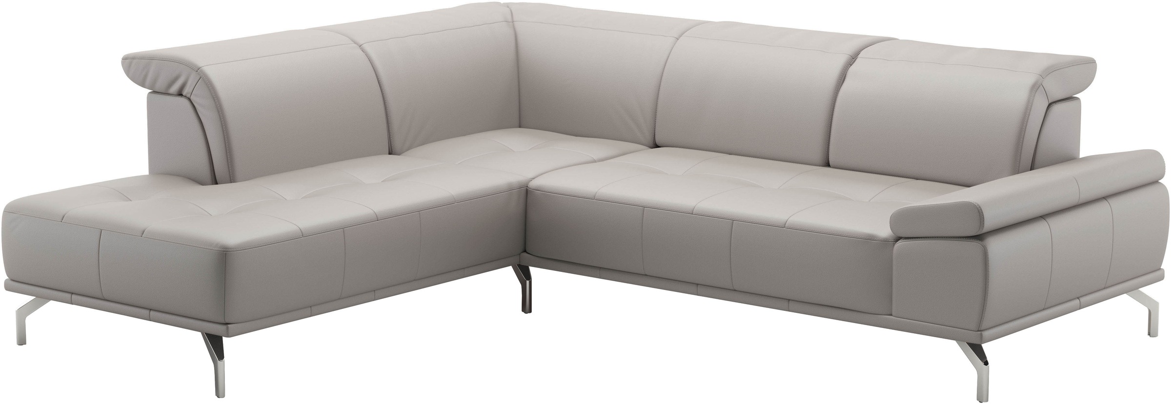 Places of Style Ecksofa »Caluna«, Inkl.Sitztiefenverstellung, wahlweise mit Kopf- und Armteilverstellung