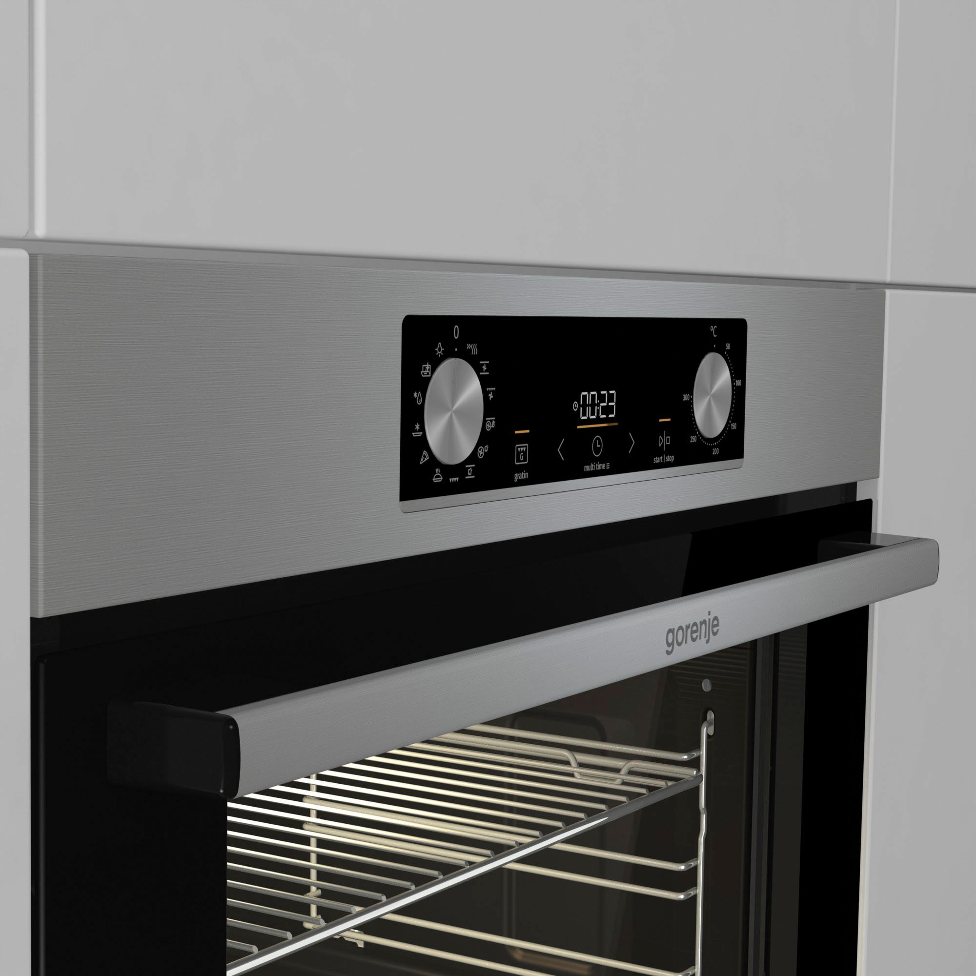 GORENJE Einbaubackofen  »BOS6737E13X«, Aqua-Reinigungsfunktion, AirFry-Funktion