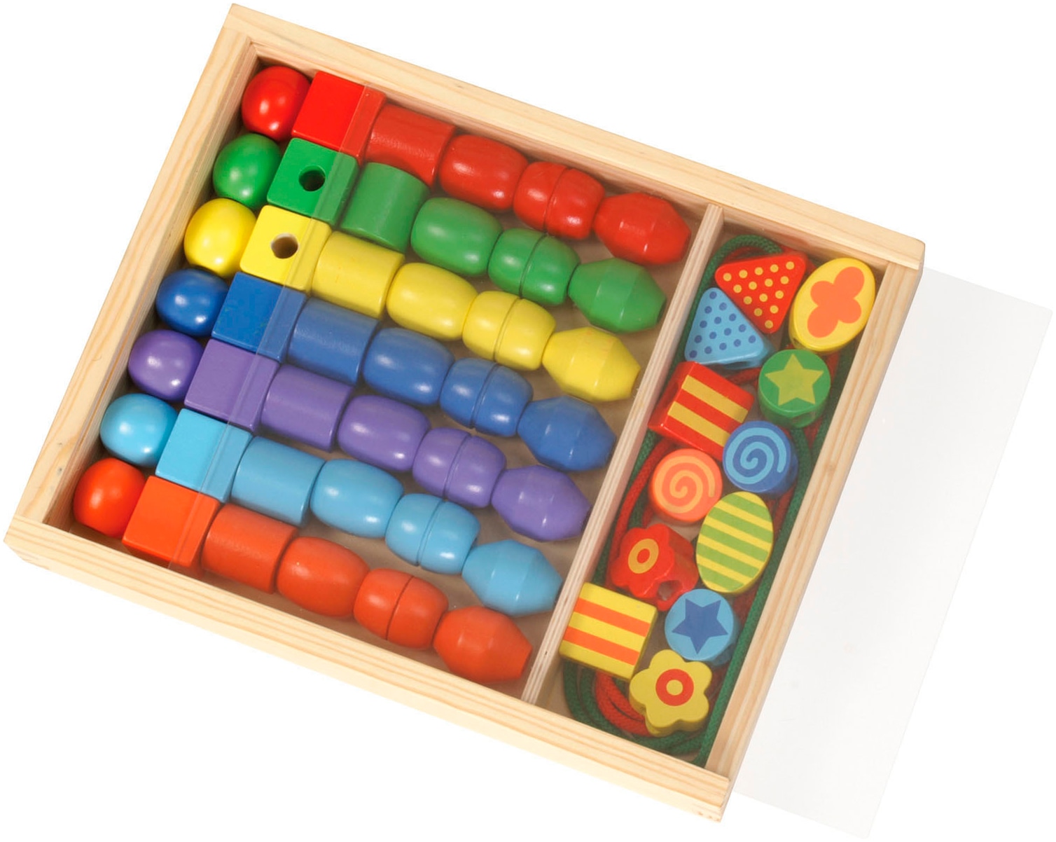 Lena® Kreativset »Super Beads Holzfädelperlen«, FSC® - schützt Wald - weltweit