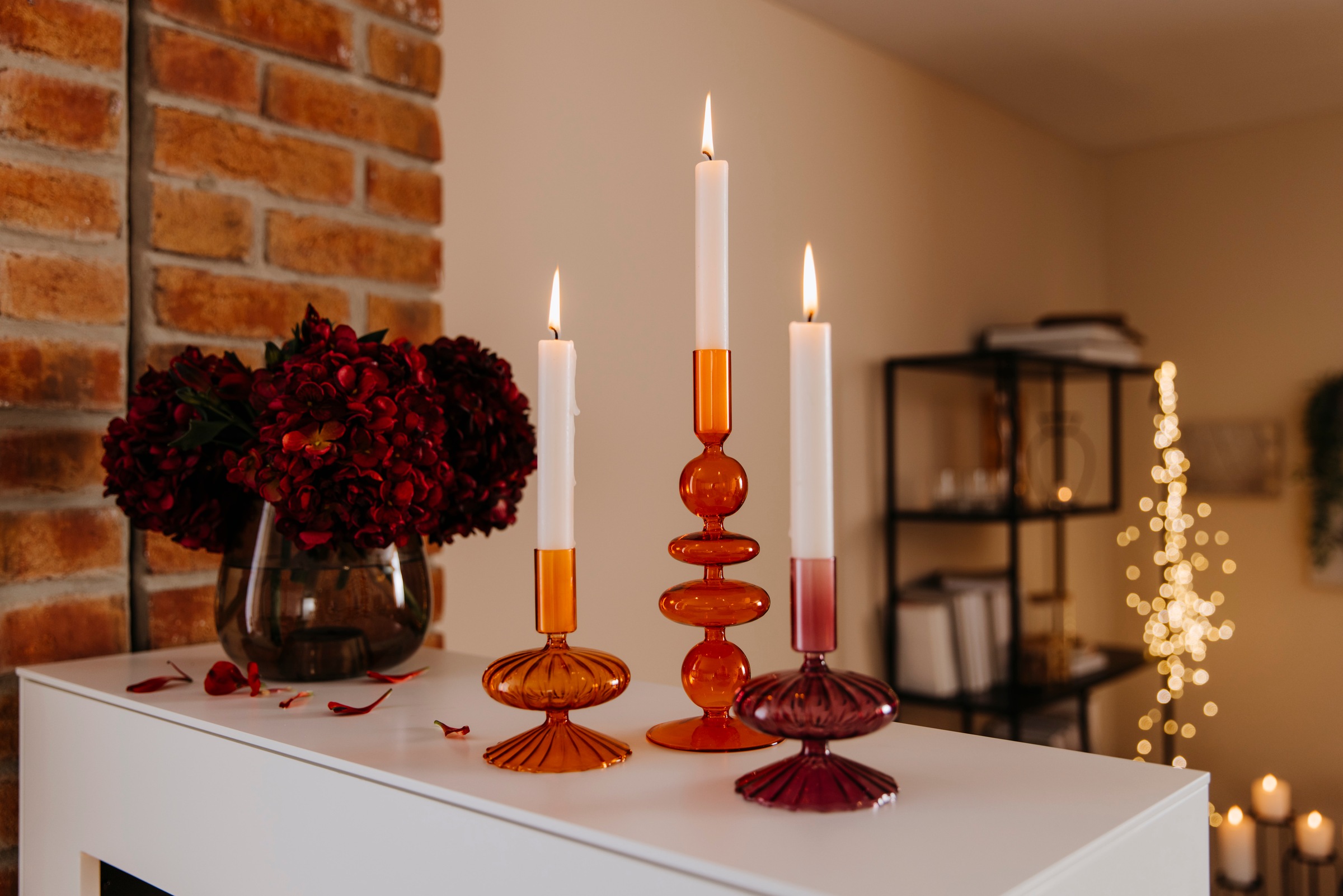 AM Design Kerzenleuchter »aus Glas«, (Set, 2 St.), Stabkerzenhalter, Höhe  ca. 10 cm kaufen im OTTO Online Shop