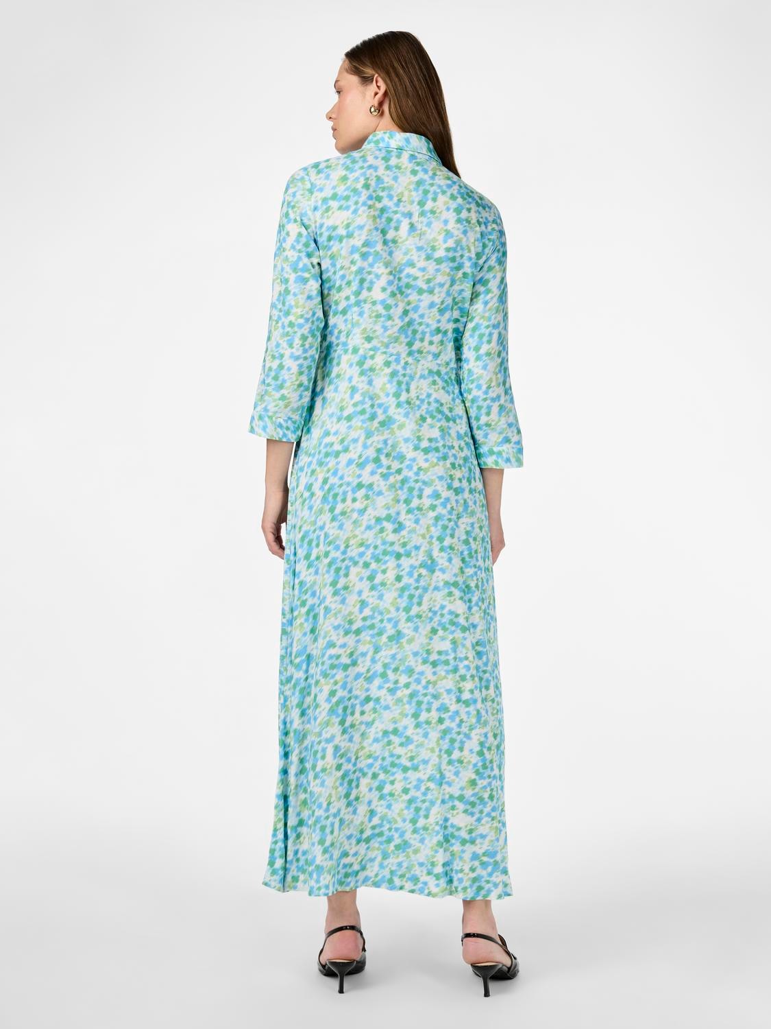 Y.A.S Hemdblusenkleid »YASSAVANNA LONG SHIRT DRESS«, mit 3/4 Ärmel
