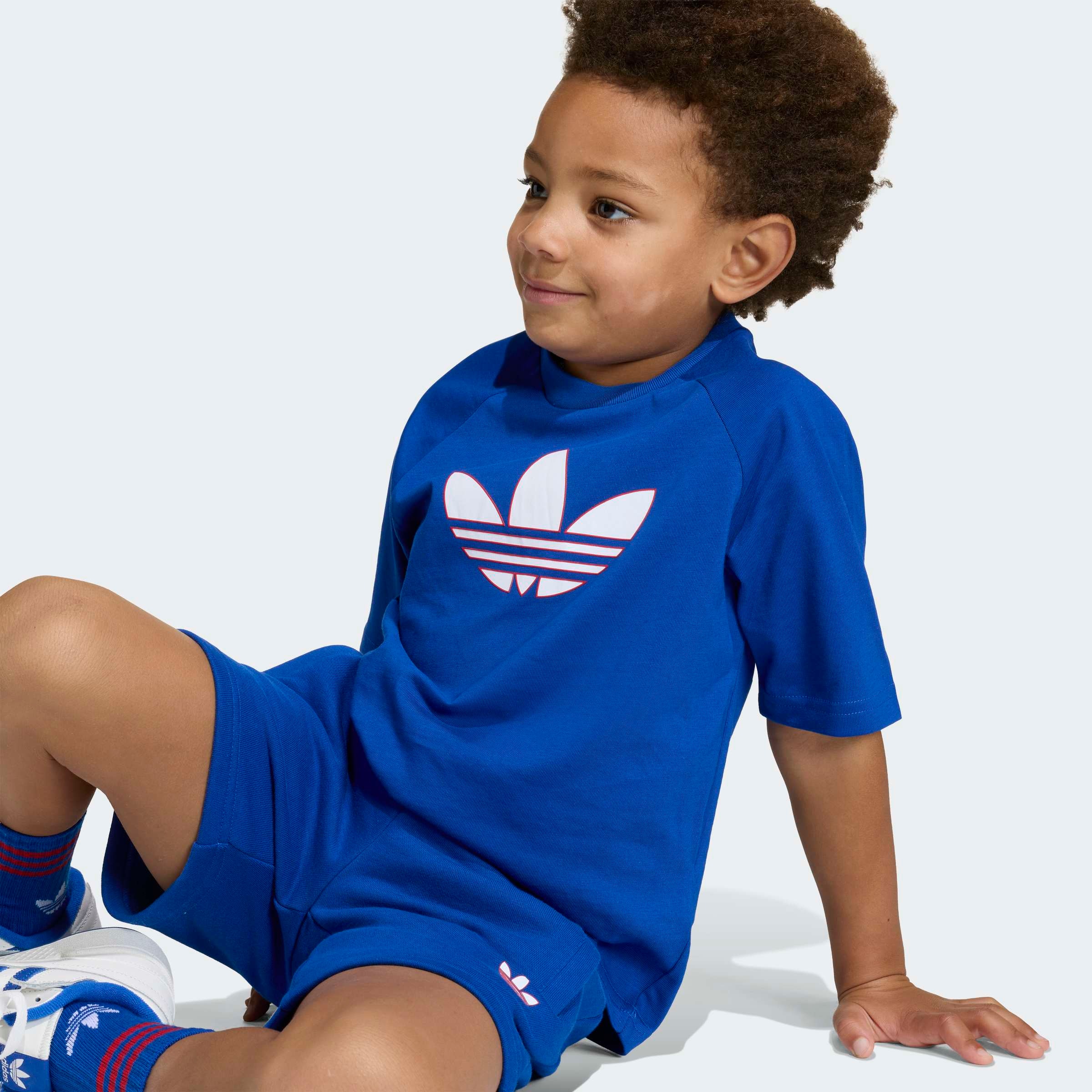 adidas Originals Trainingsanzug »TR LO STS« 2 tlg. für Kinder, mit 2 Teilen, aus Baumwolle, neutraler Schnitt