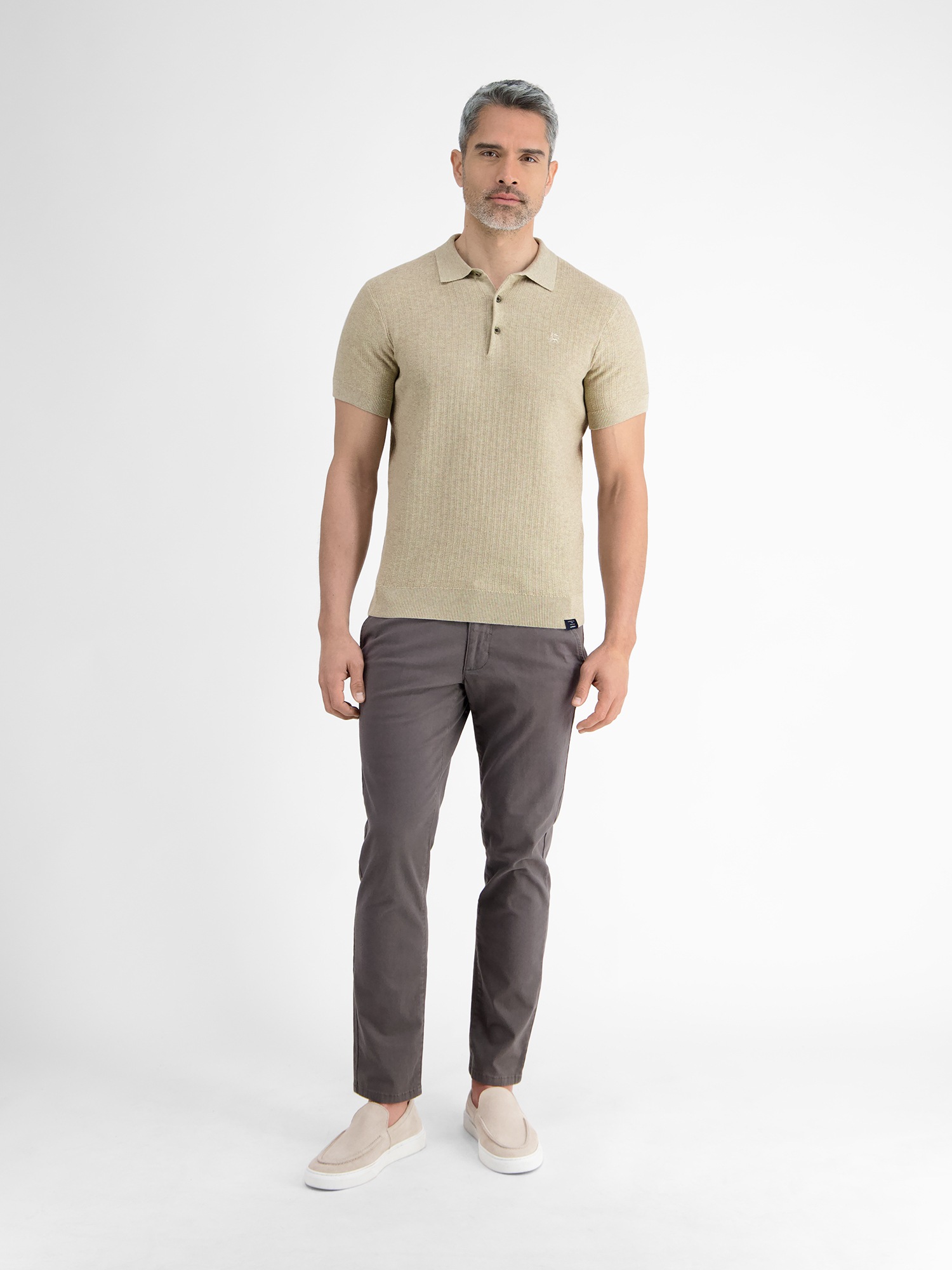 LERROS Poloshirt »LERROS Strick-Polo mit klassisch geknöpftem Kragen«