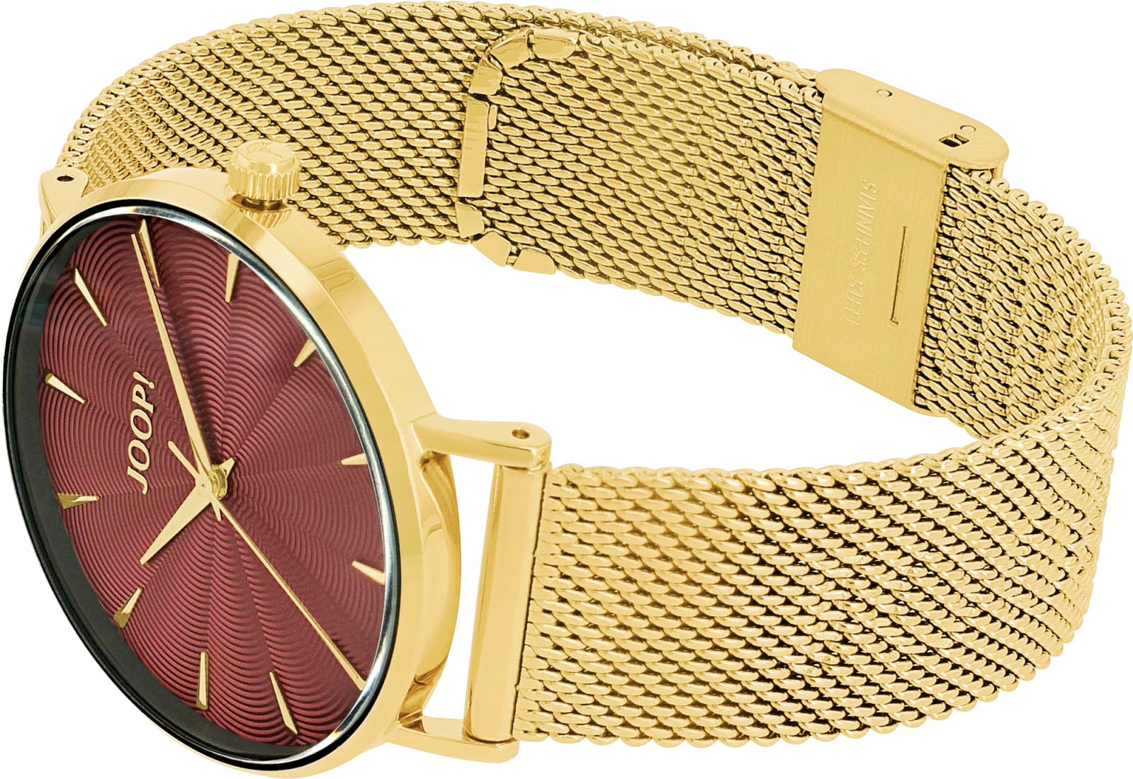 JOOP! Quarzuhr, Armbanduhr, Damenuhr, analog, Edelstahlarmband