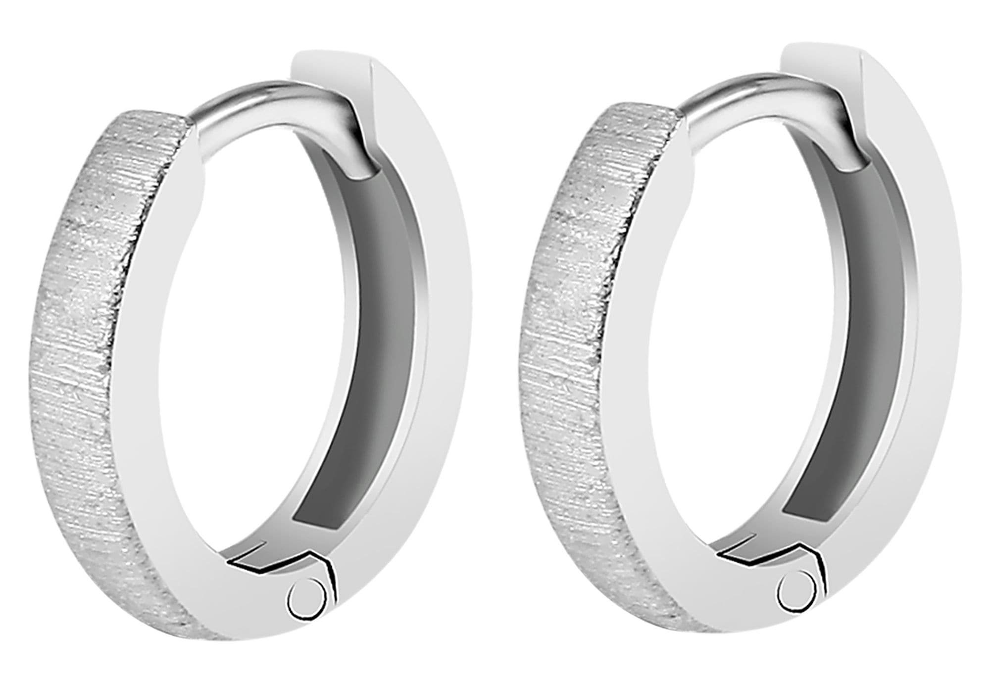 Adelia´s Paar Creolen »Damen Ohrringe ¿ Klappcreole aus 925 Silber«