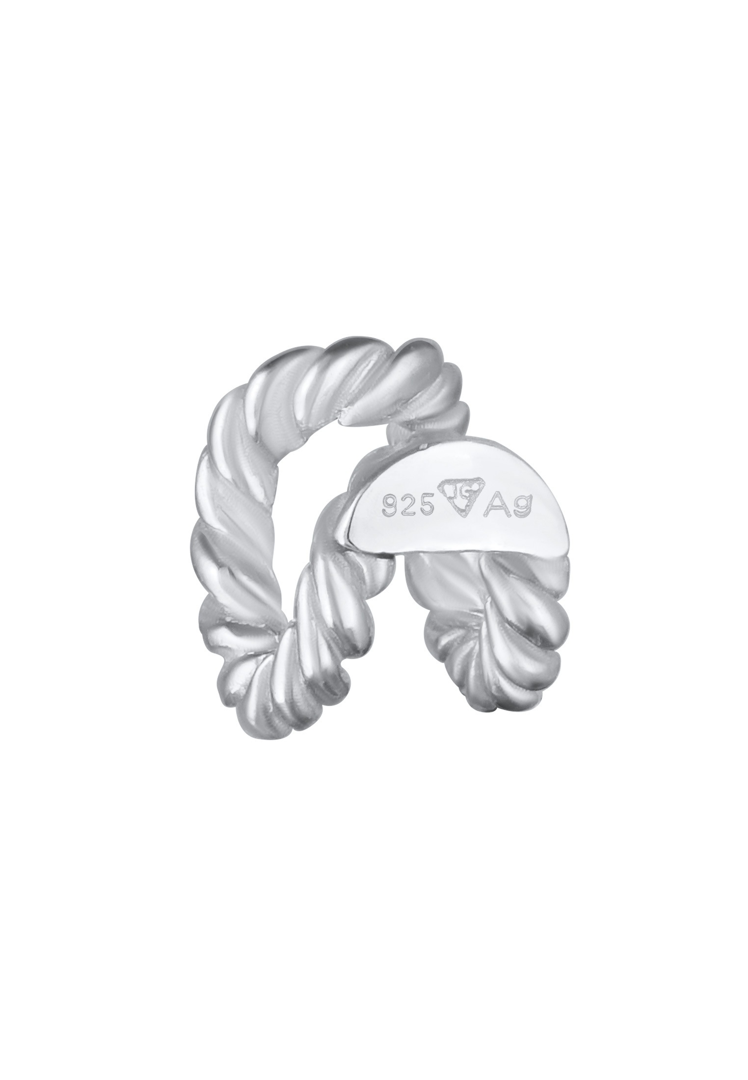 Elli Ohrklemme »Ohrringe Single Earcuff Double Twisted Look 925 Silber«