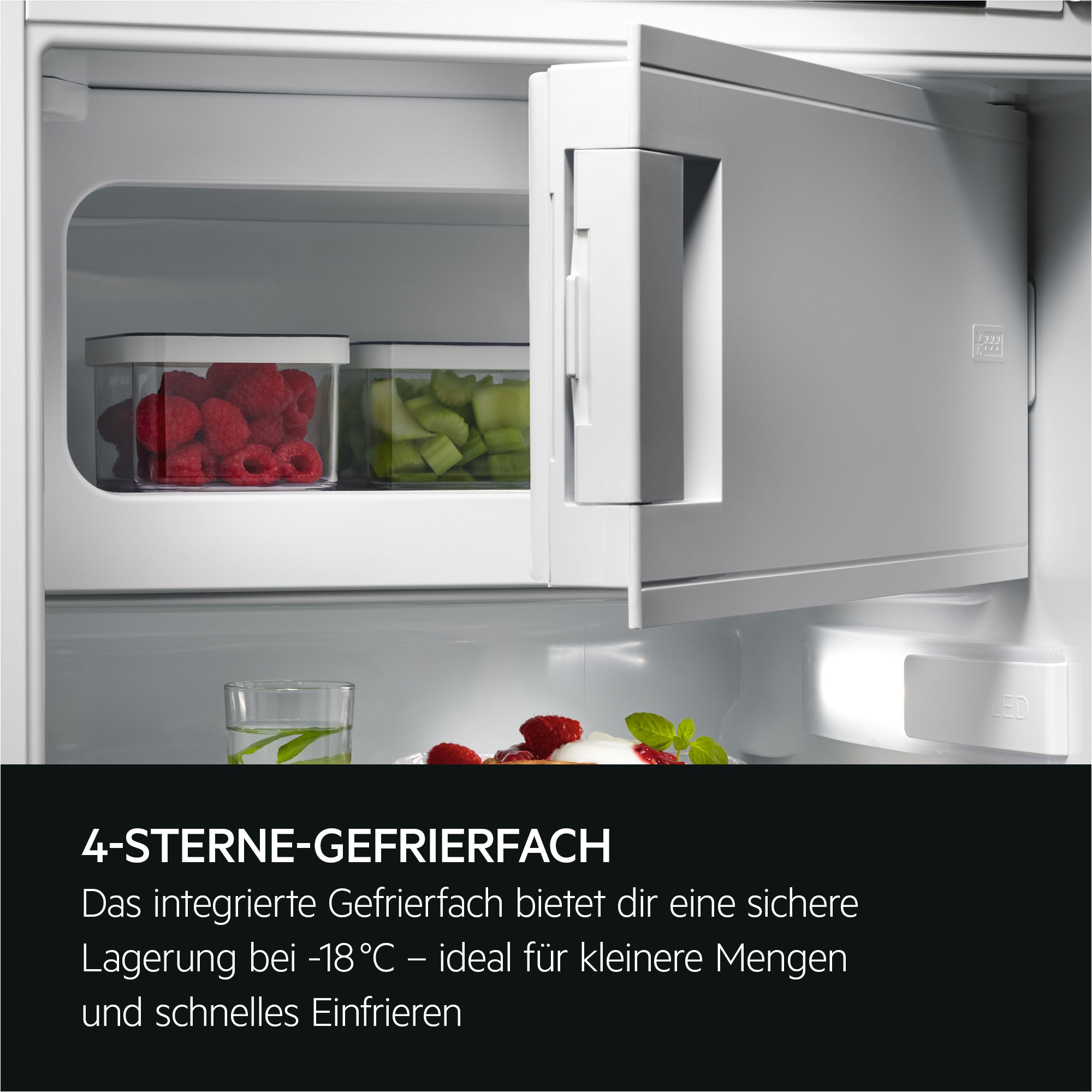 AEG Einbaukühlschrank 5000 »TSF5012WDF« 122,4 cm hoch 55,6 cm breit OptiSpace ermöglicht dir eine flexible Nutzung des Kühlraums