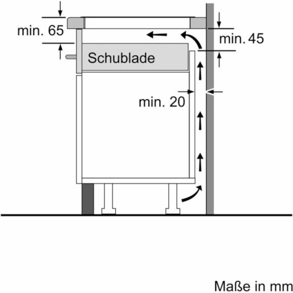 SIEMENS Induktions-Kochfeld von SCHOTT CERAN®, EH645BEB1E, mit Timer