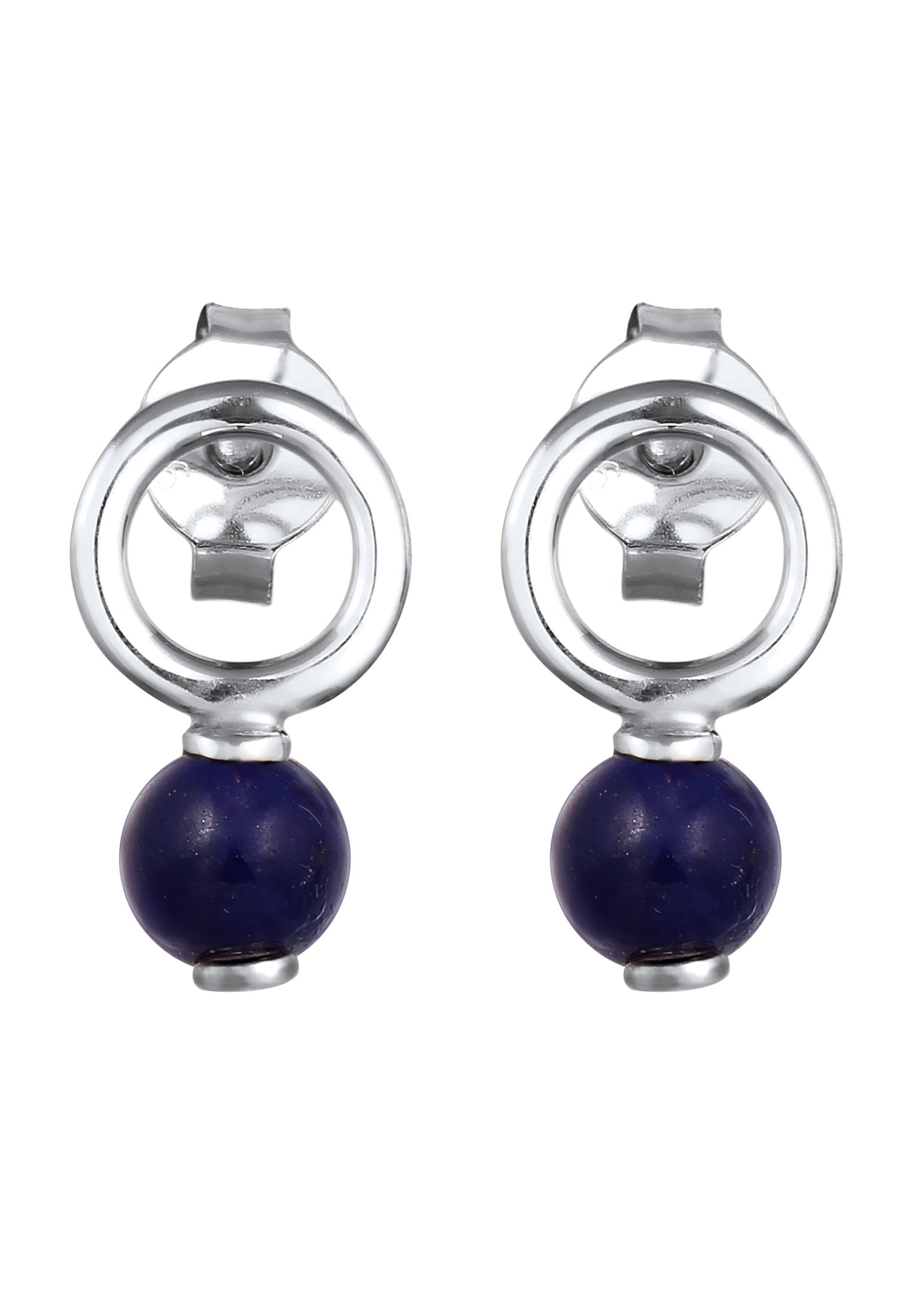 Elli Paar Ohrstecker »Ohrringe Ohrstecker Lapis Lazuli Blau 925 Sterling Silber«