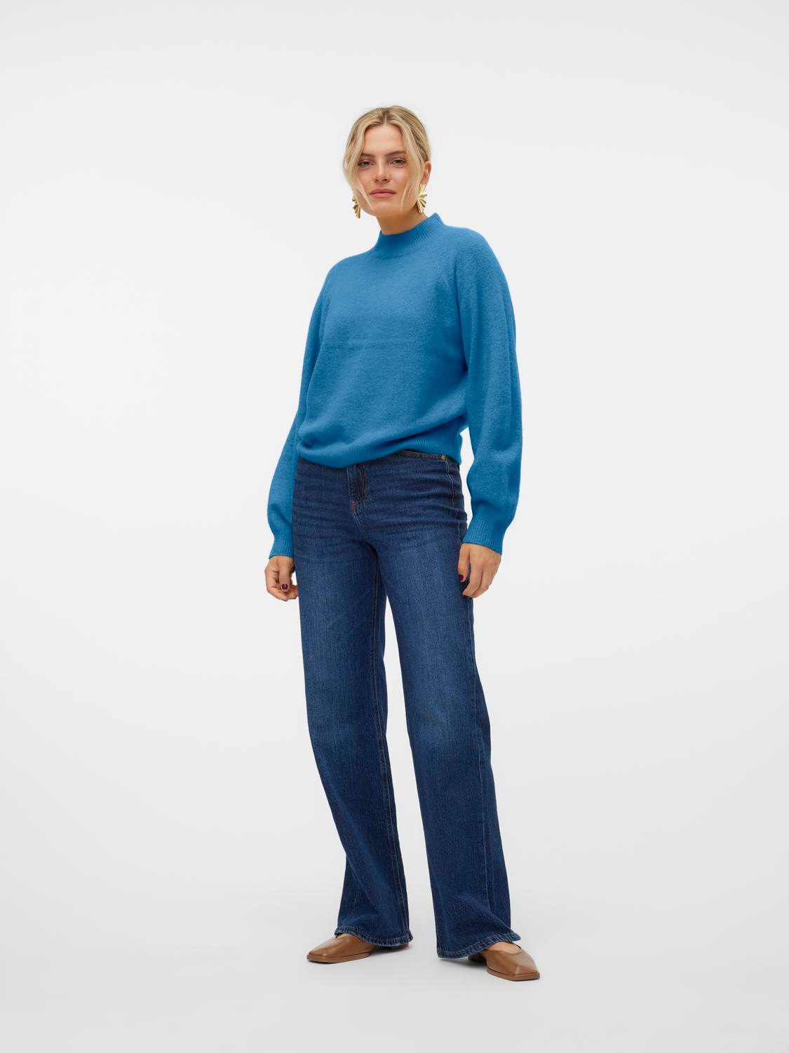 Vero Moda Strickpullover »VMLEAF LS HIGH NECK PULLOVER ENT«
