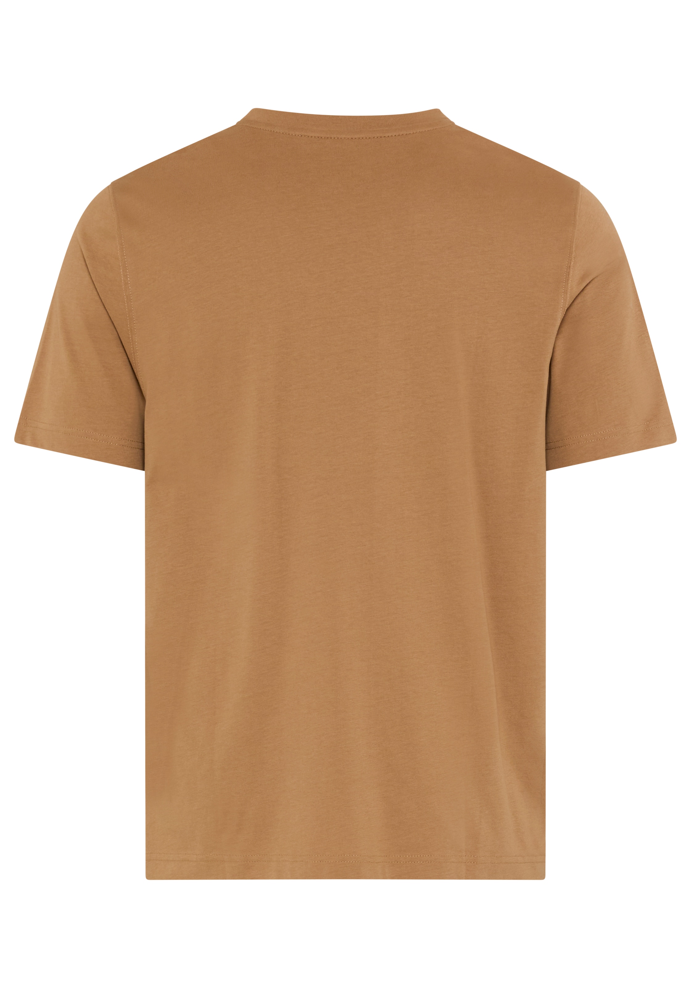Man's World Rundhalsshirt normale Passform, Kurzarm, bedruckte Optik mit Print-Applikation
