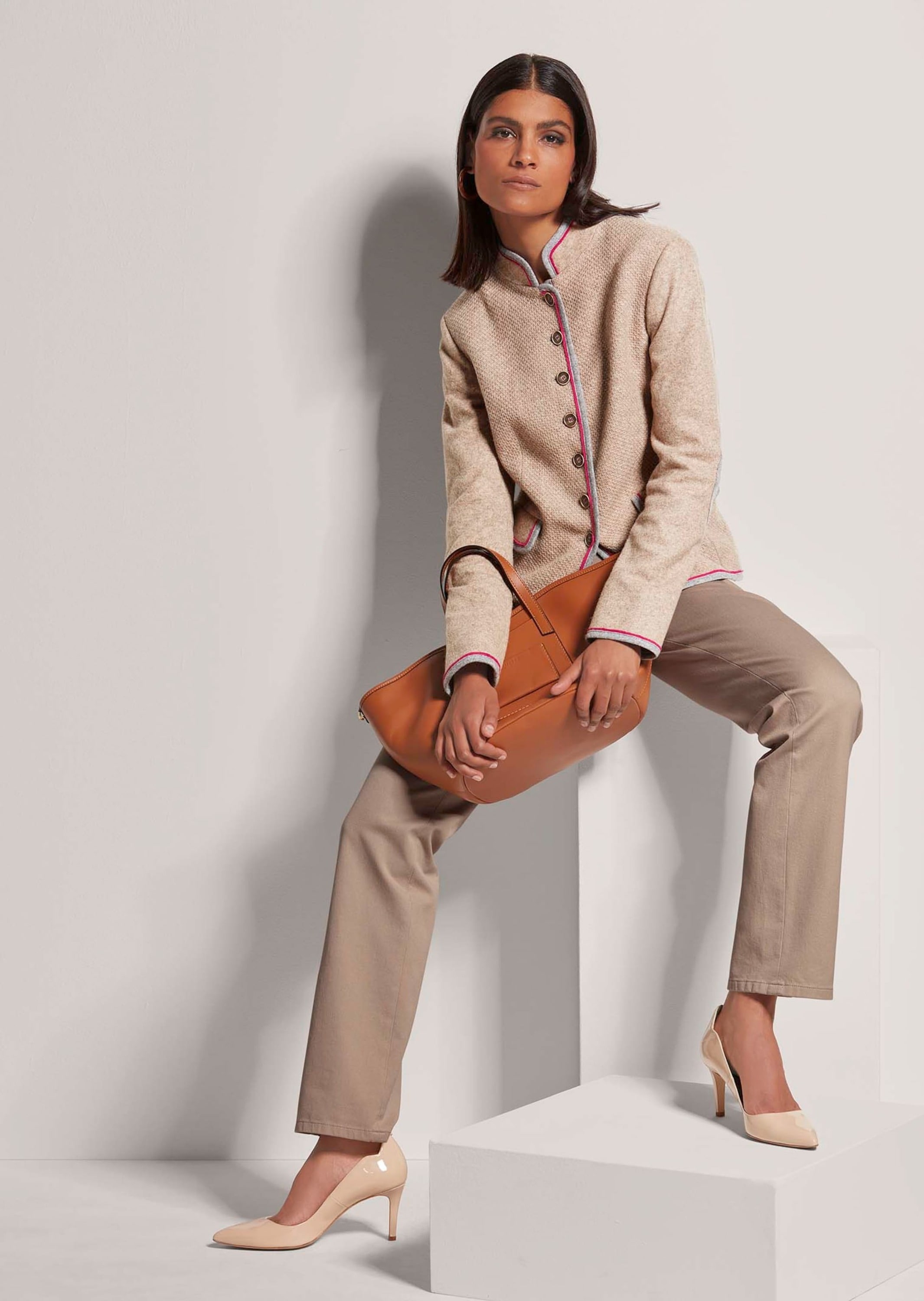 MADELEINE Longblazer »Blazer Kurzer Blazer mit Wolle«