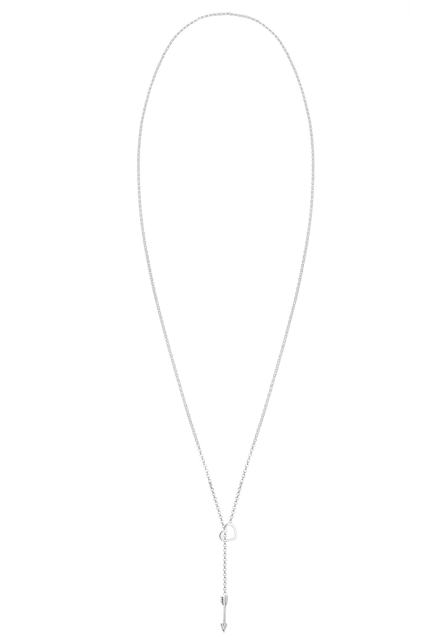 Elli Kette mit Anhänger »Halskette Y-Kette Herz Liebe Pfeil Amore 925 Sterling Silber«