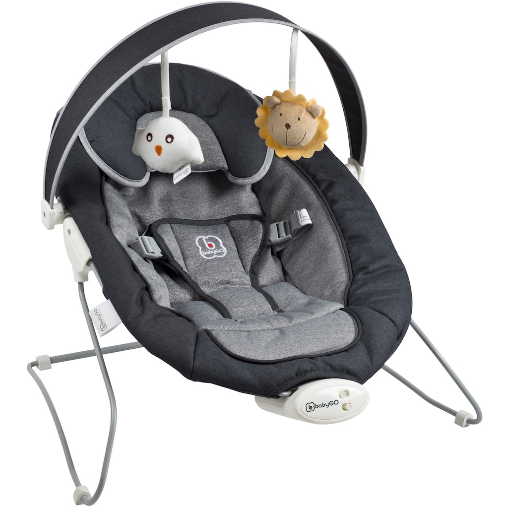 BabyGo Babywippe »Cozy, anthracite«, bis 9 kg