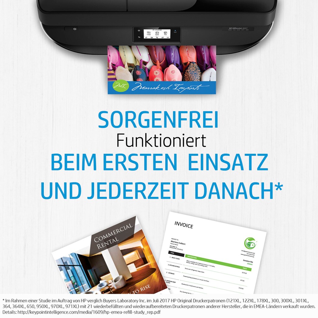 HP Nachfülltinte »6ZA17AE Schwarz Druckkopf«, für HP, (1 St.)