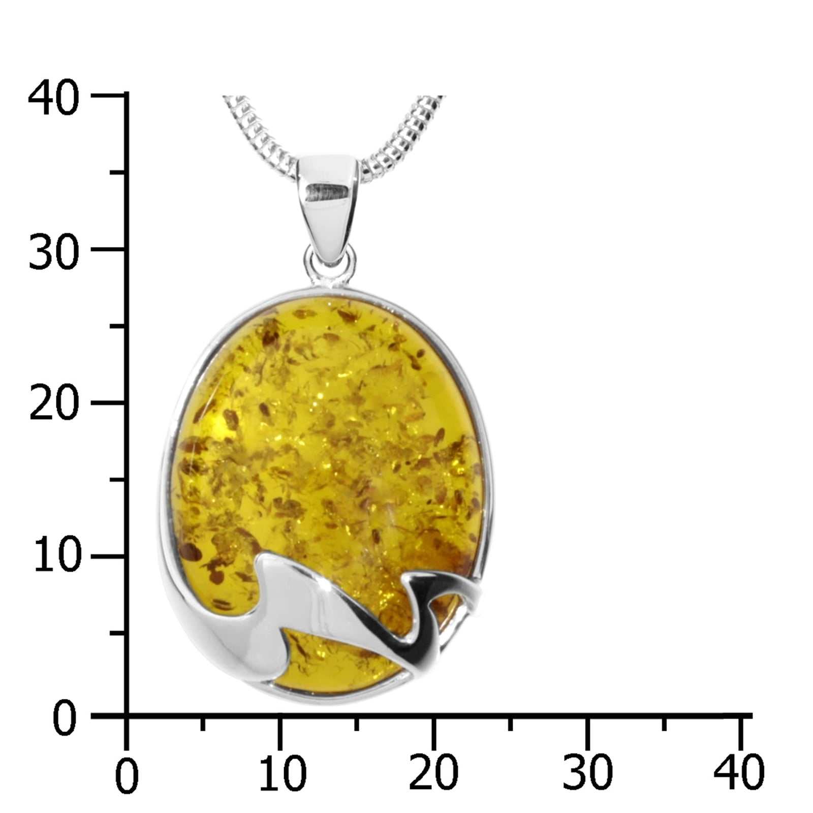 OSTSEE-SCHMUCK Kette mit Anhänger »- Wencke - Silber 925/000 - Bernstein«