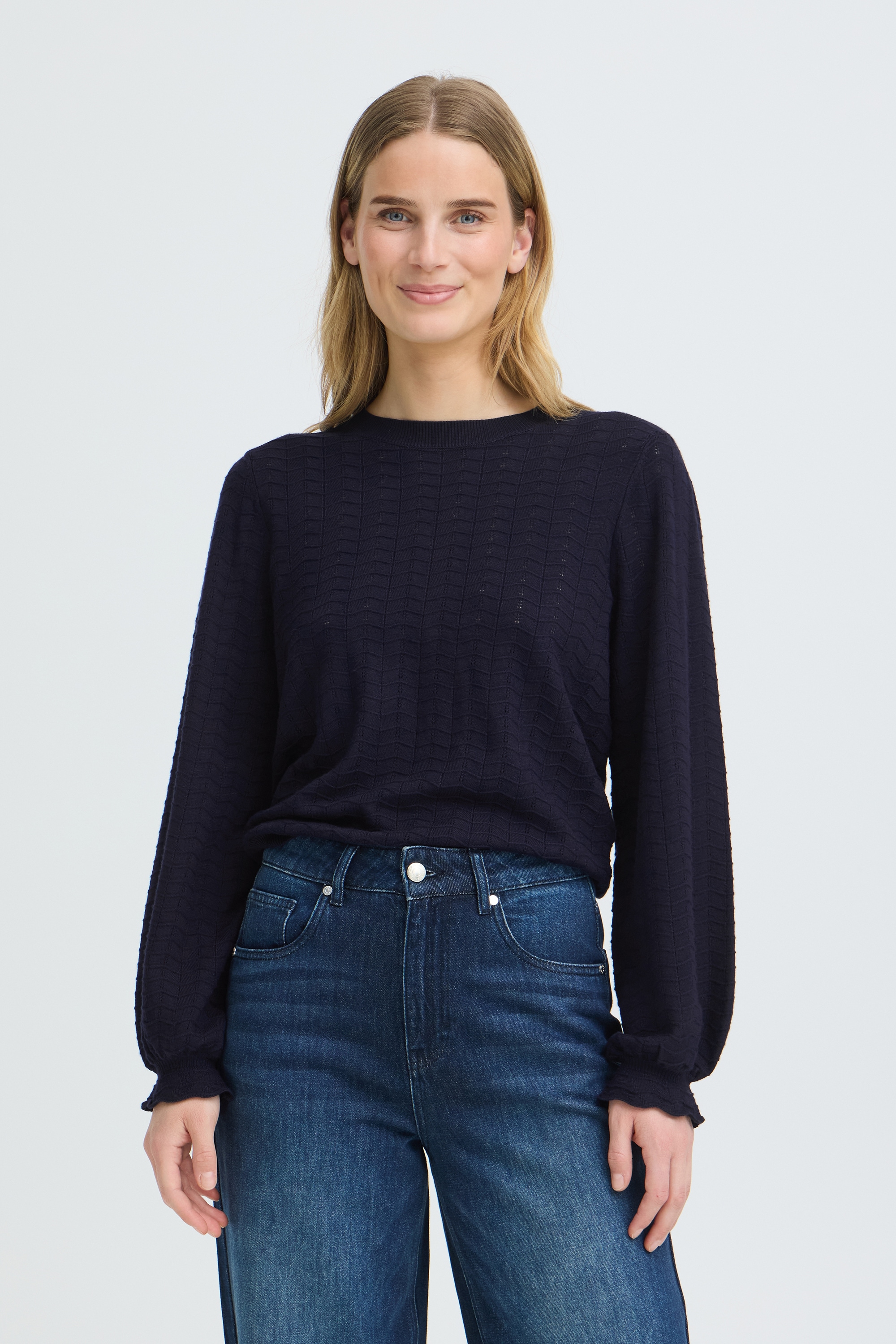 Pulz Jeans Strickpullover »Damen Langarm PZSARA«
