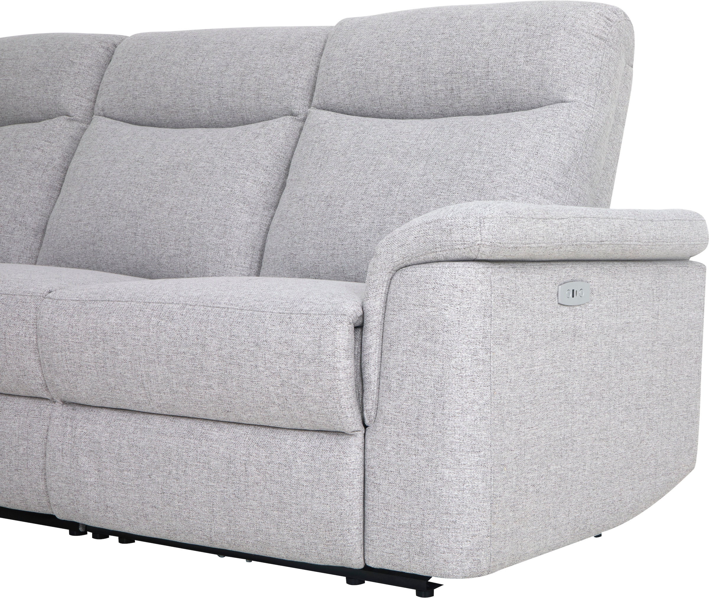 Home affaire Ecksofa »BRIONNE, L-Form, 255cm, manuelle u. elektrische Funktion (USB A/C),« Liegefunktion, Stauraum, Federkernpolsterung, Webstoff